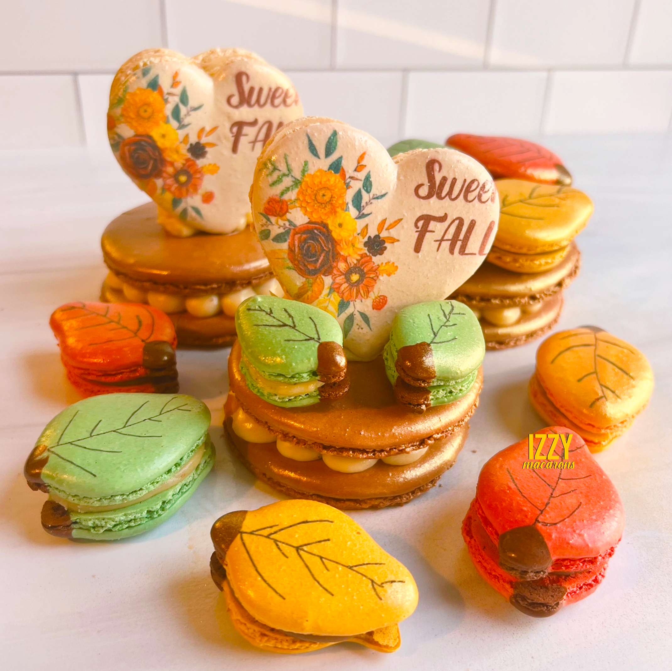 Customized Macaron Cake - 4 inches - PICK UP Only