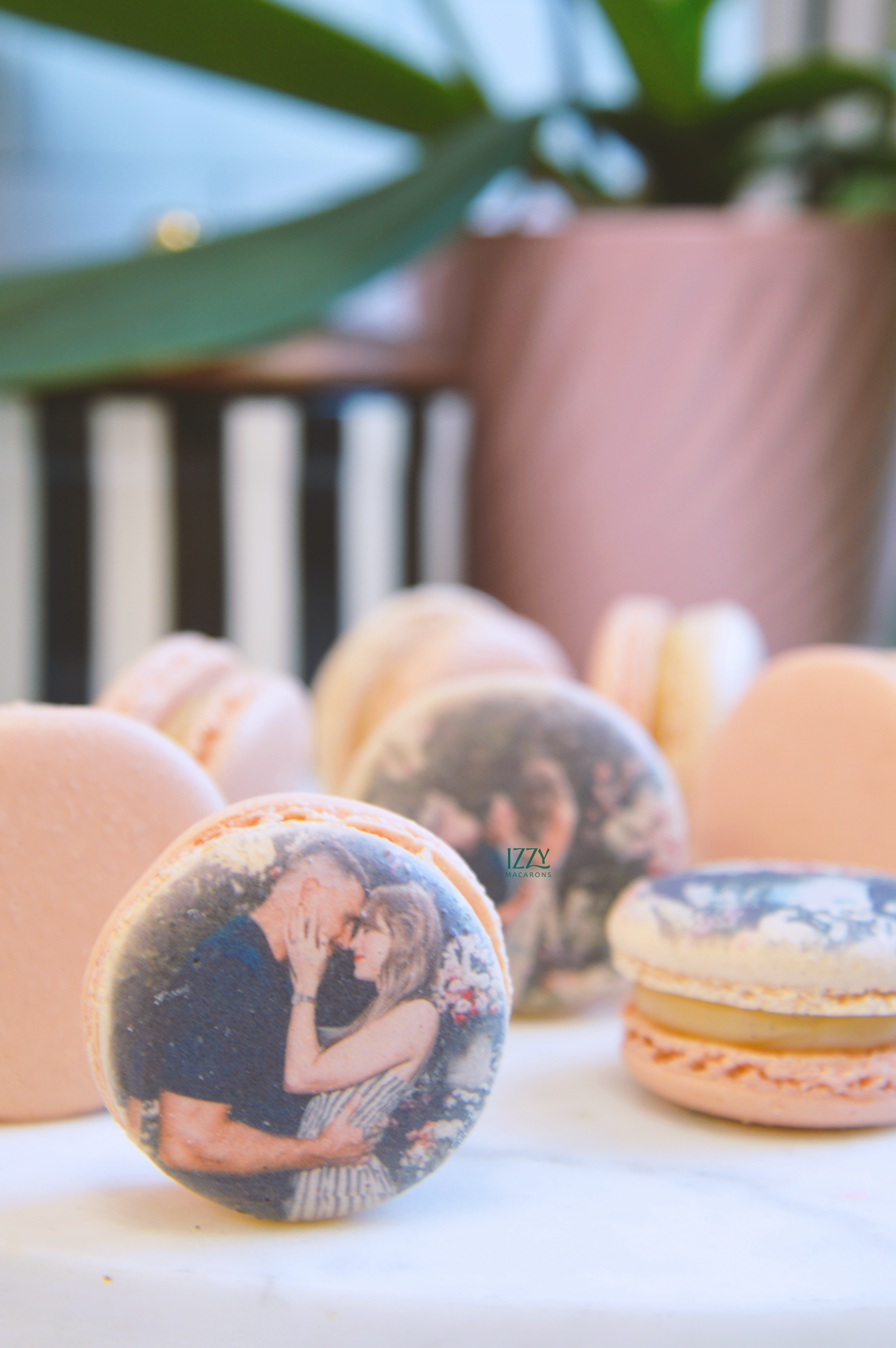 TayTrav Engagement Macarons