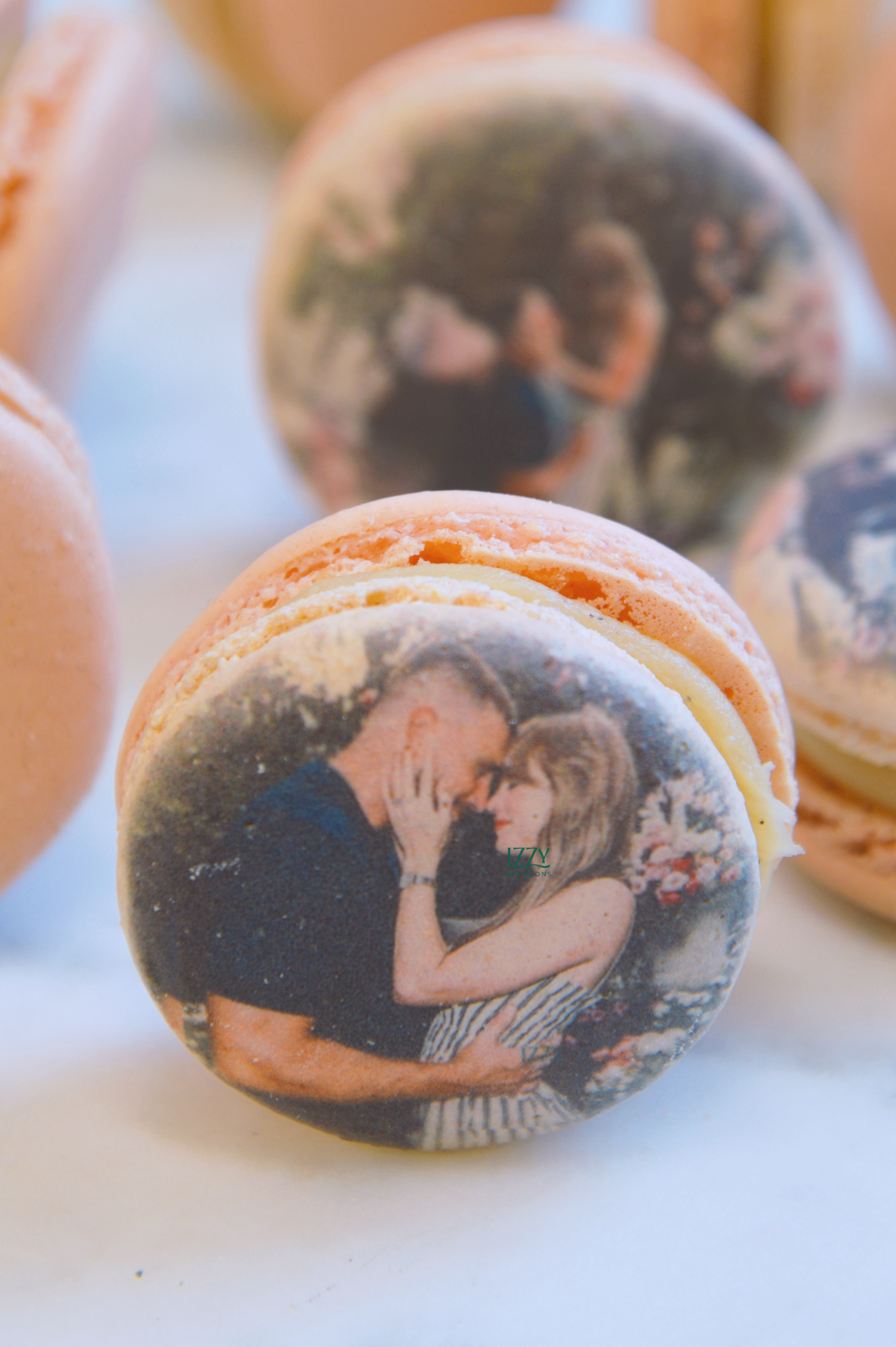 TayTrav Engagement Macarons