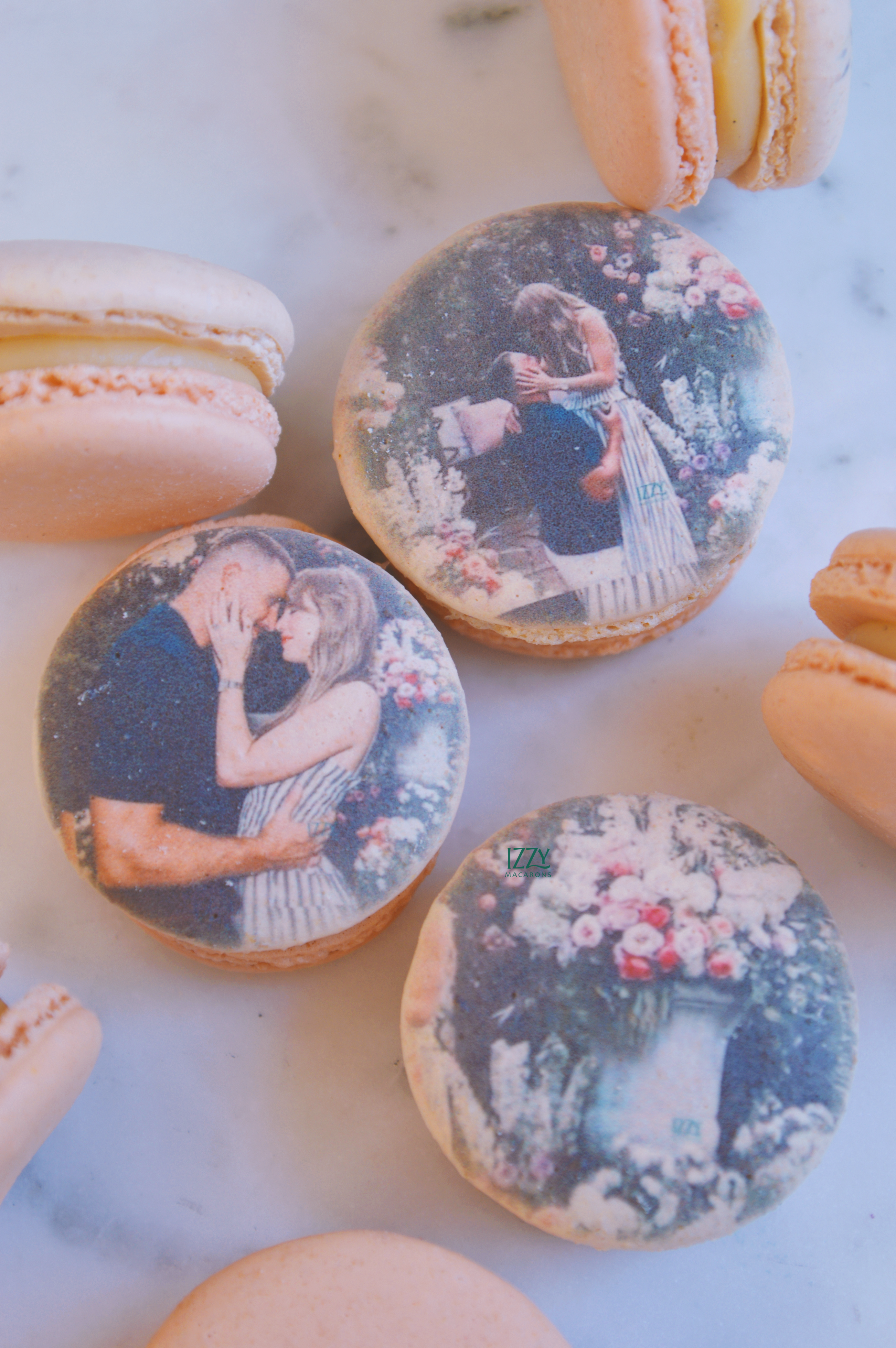 TayTrav Engagement Macarons