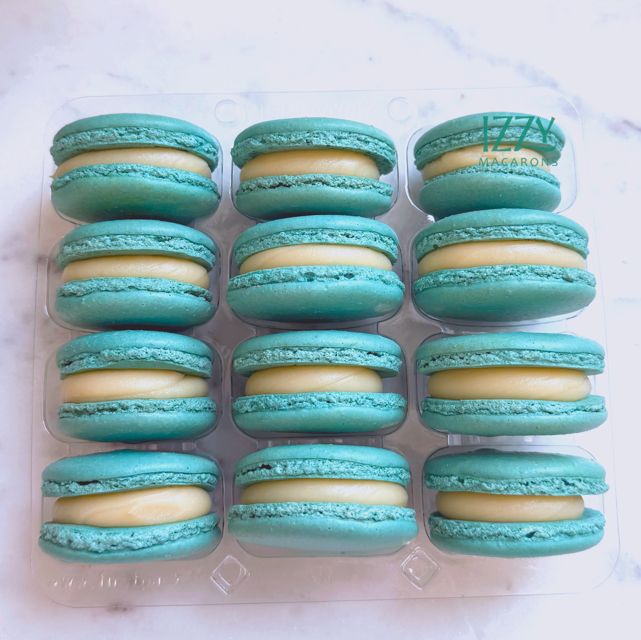 Cheesecake Light Teal - French Macarons