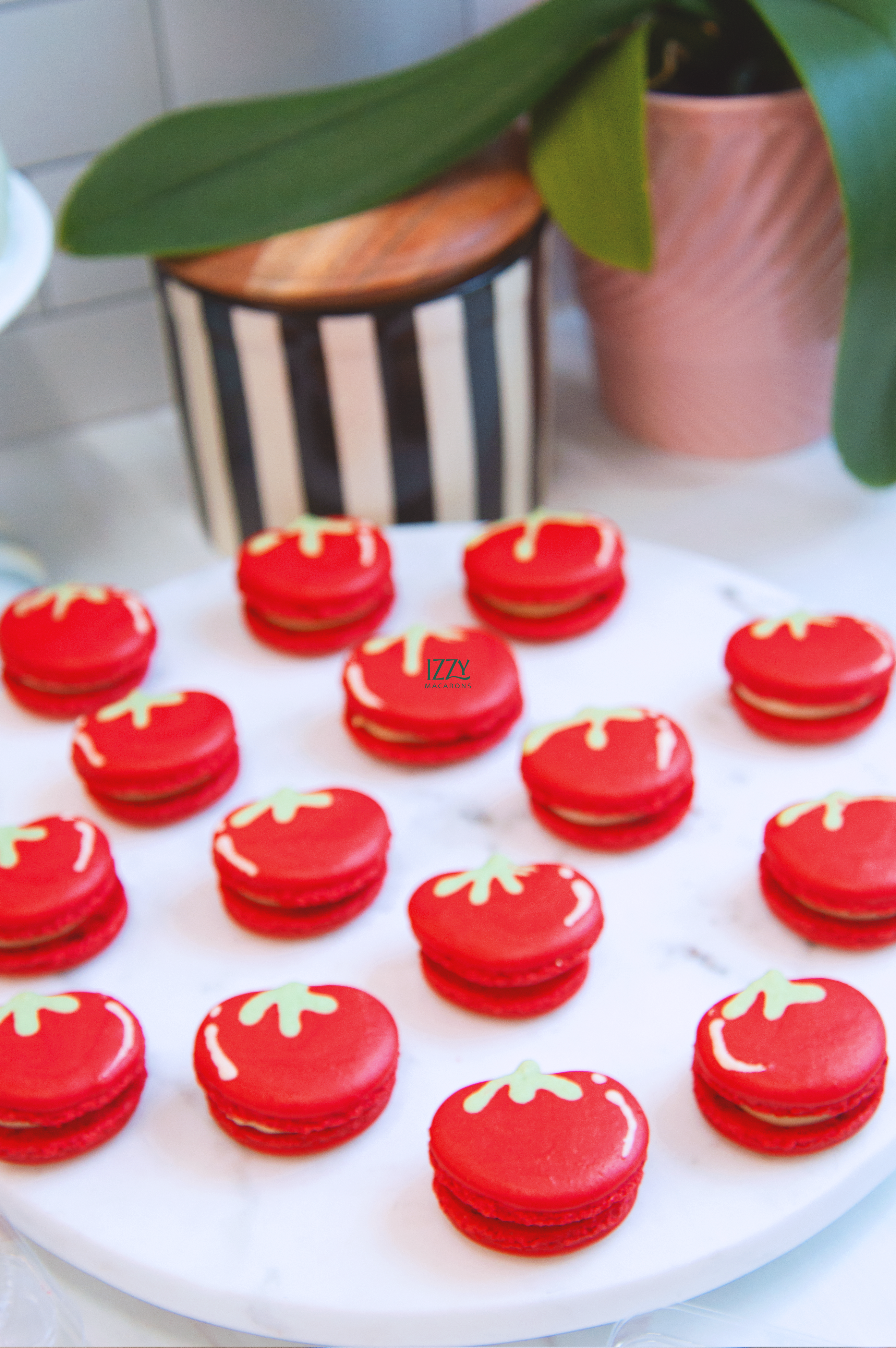 Tomato Macarons