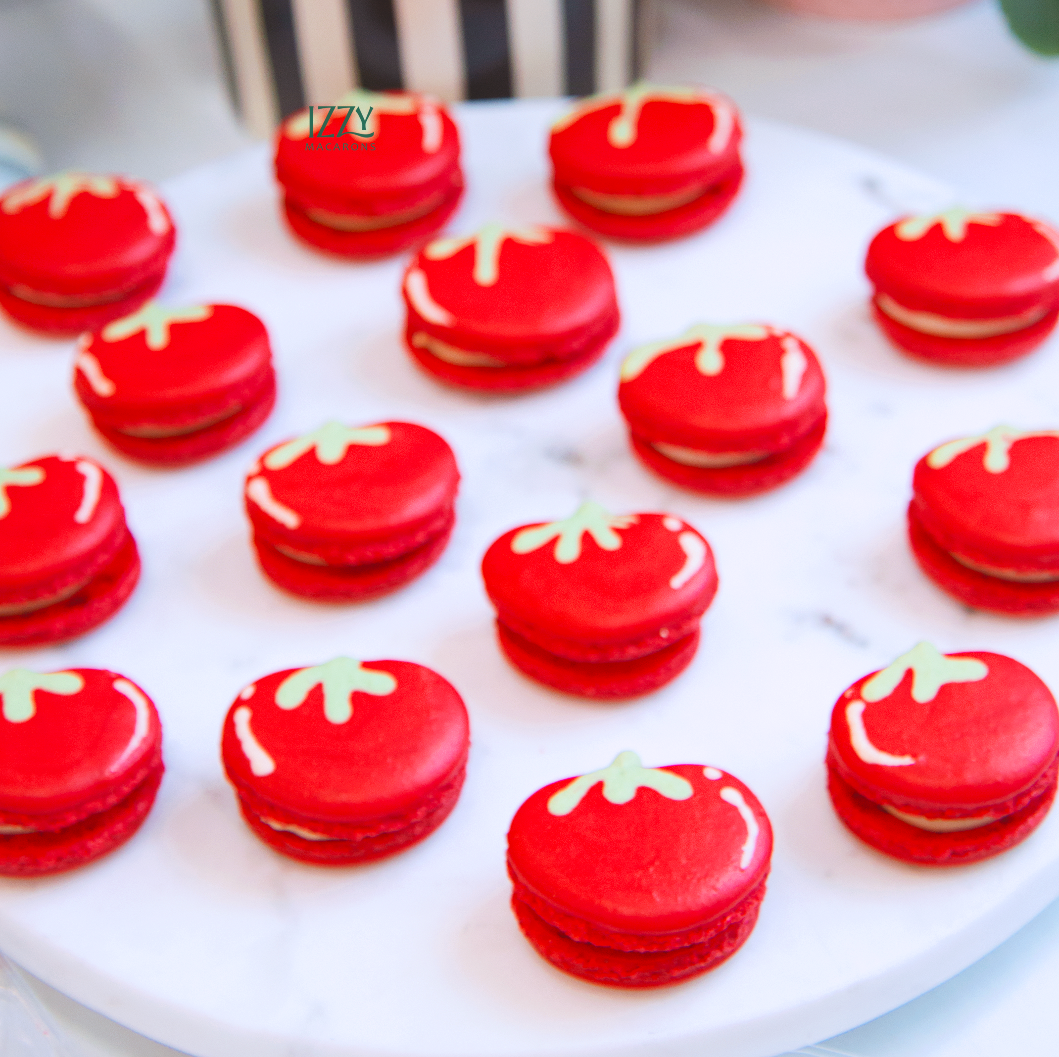 Tomato Macarons