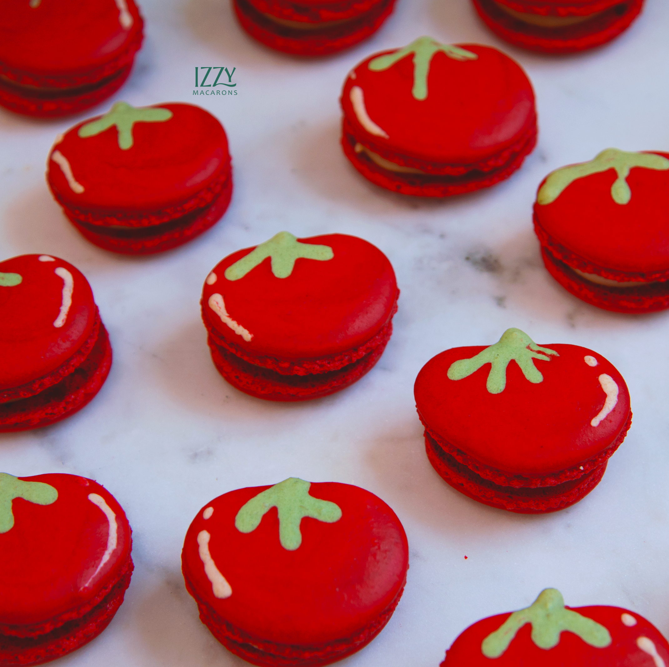 Tomato Macarons