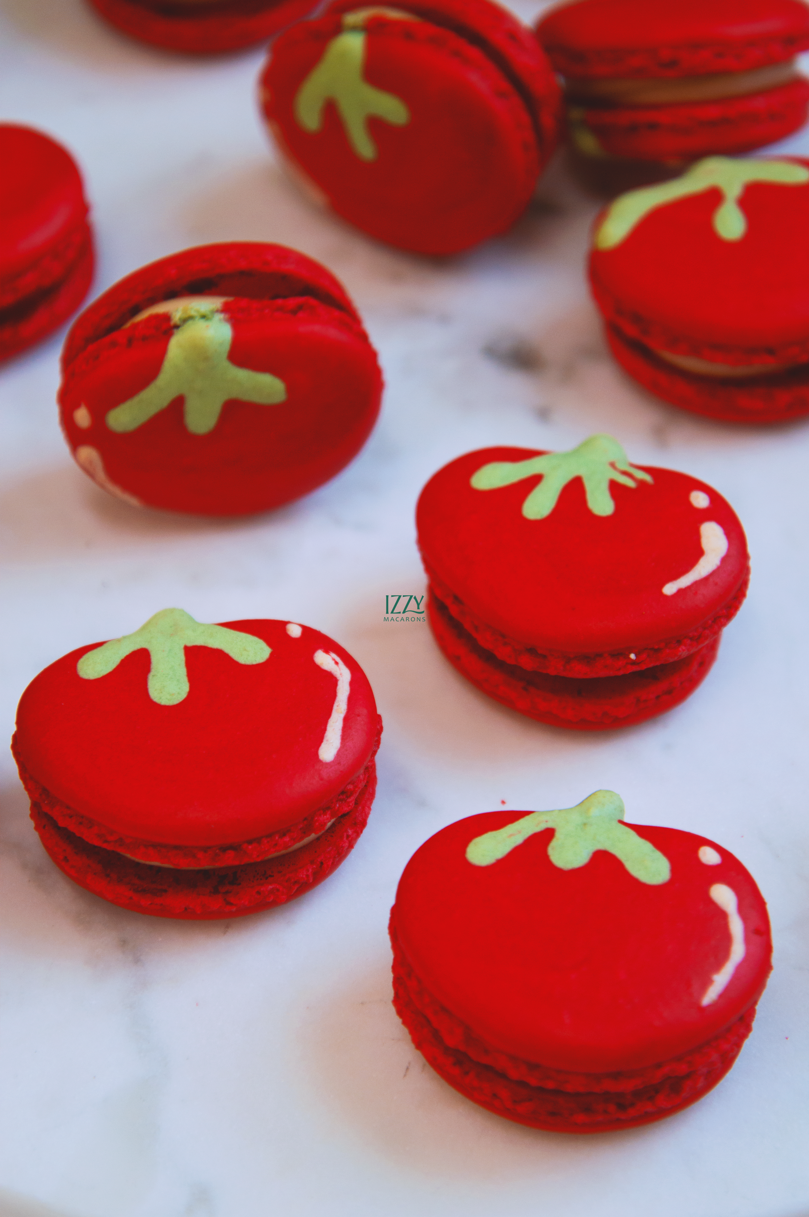 Tomato Macarons