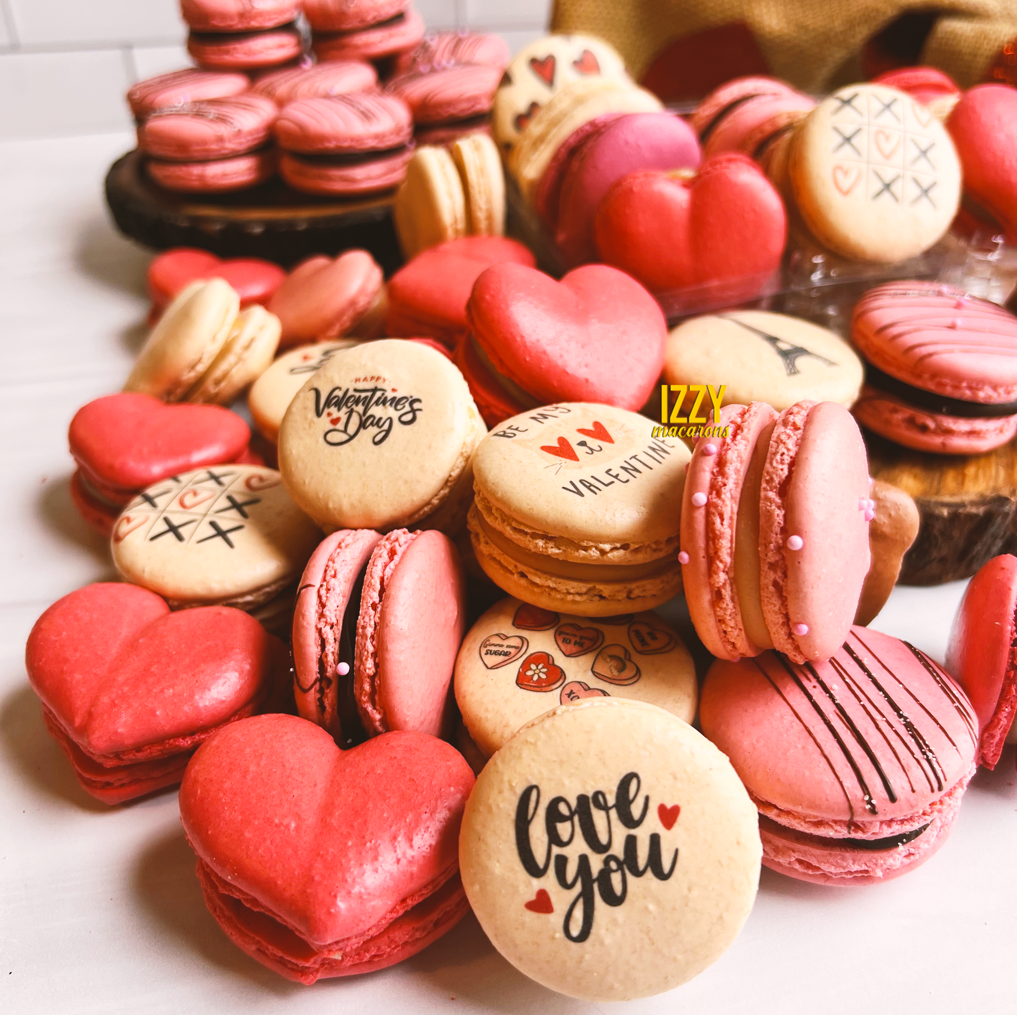 Choose V-day Designs - Valentine's Day Macarons