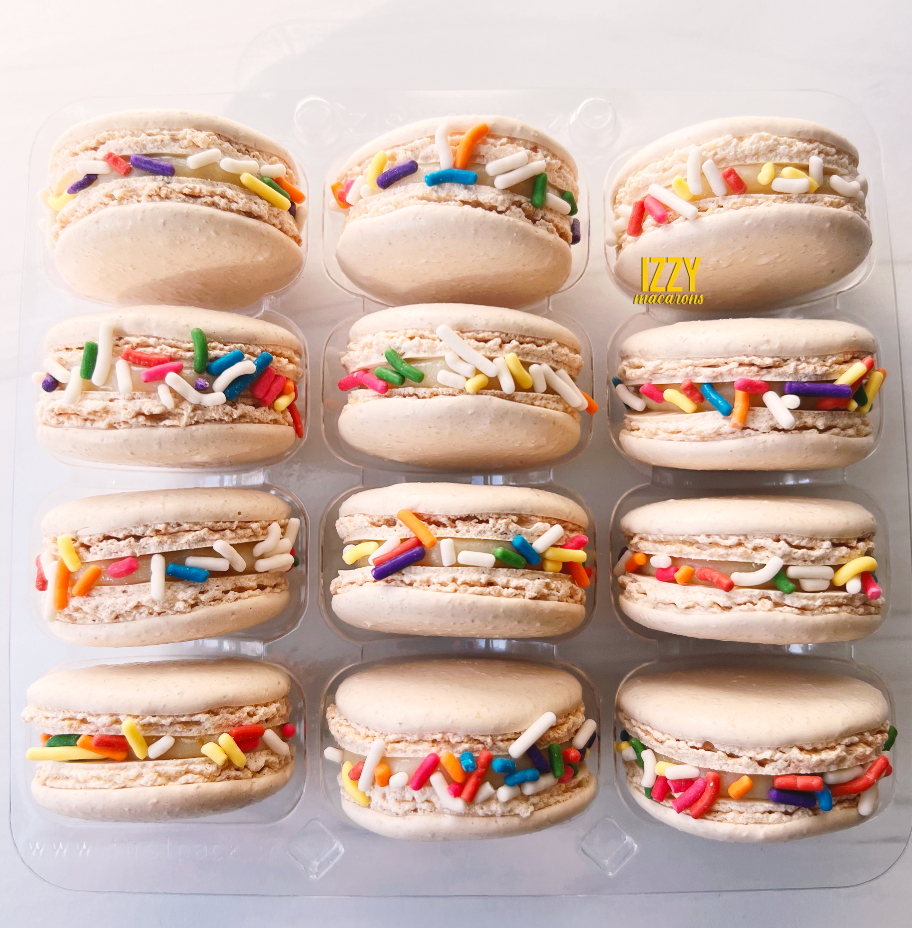 Birthday Cake - Vanilla French Macarons