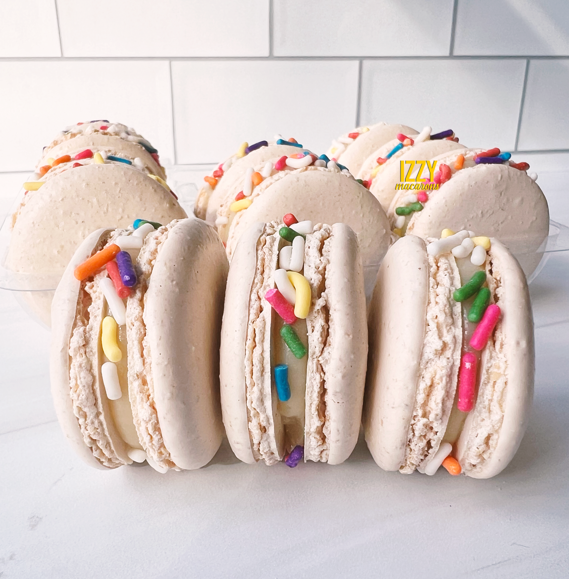 Birthday Cake - Vanilla French Macarons