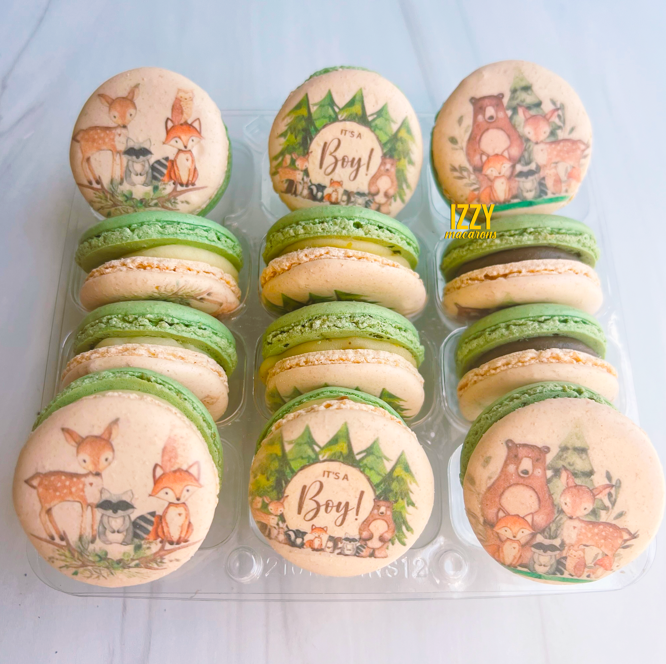 Wild one Woodland Macarons