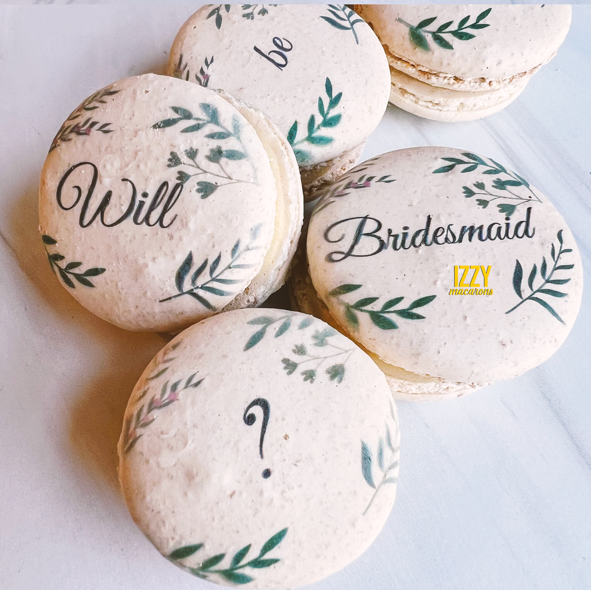 Will you be my Bridesmaid? Macaron Proposal - Custom Print