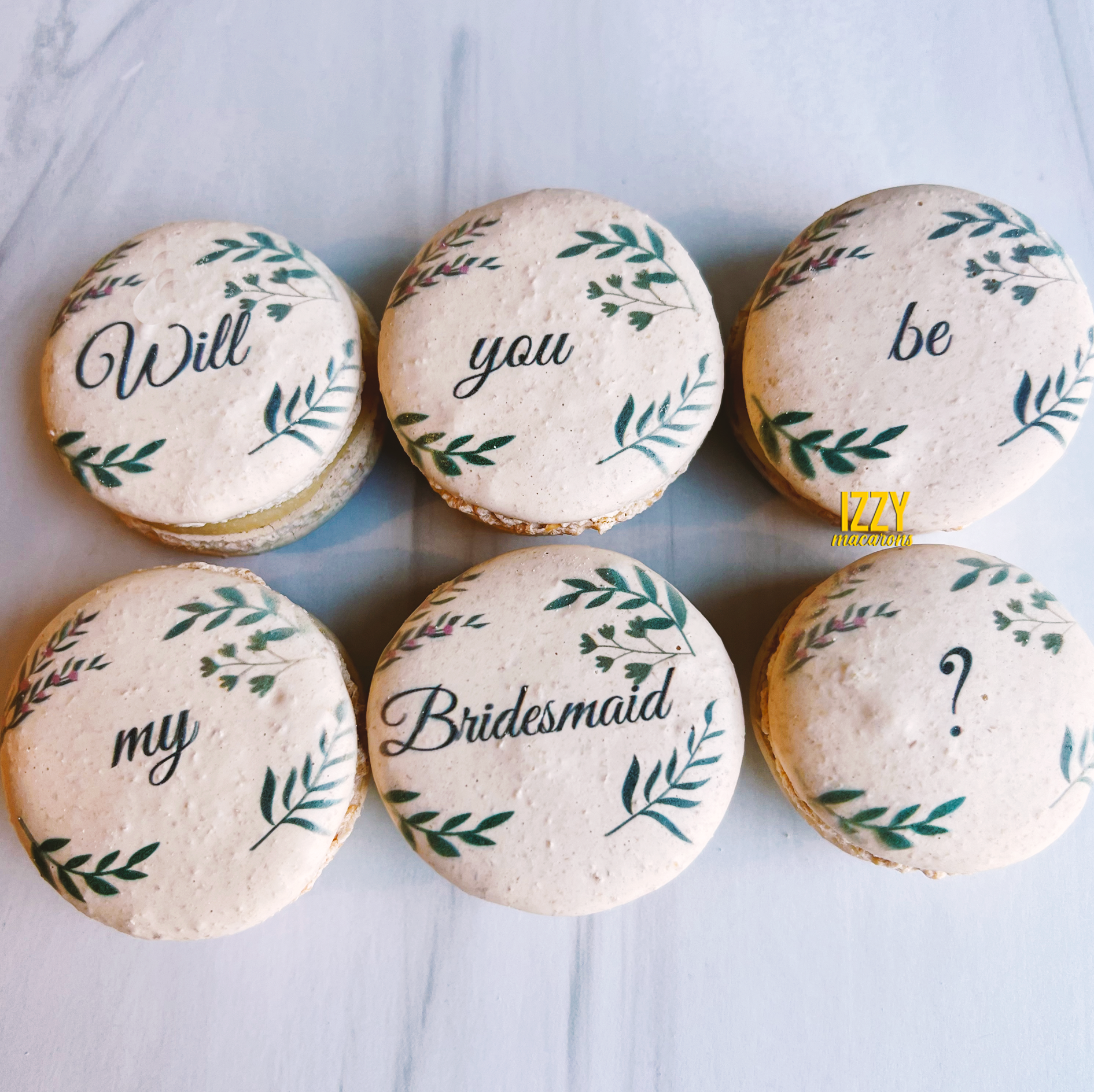 Will you be my Bridesmaid? Macaron Proposal - Custom Print