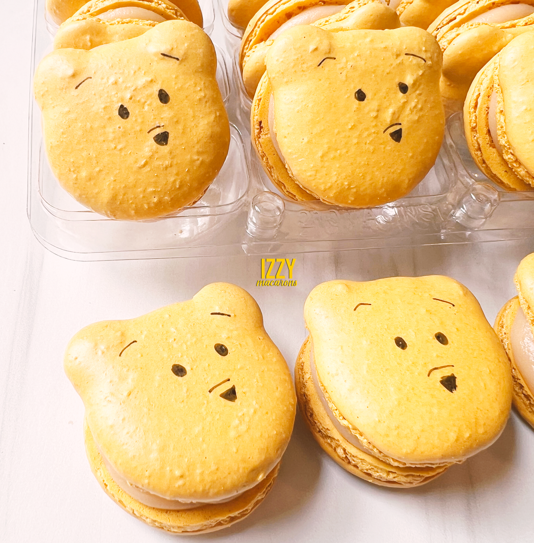 Pooh Macarons - Izzy Macarons