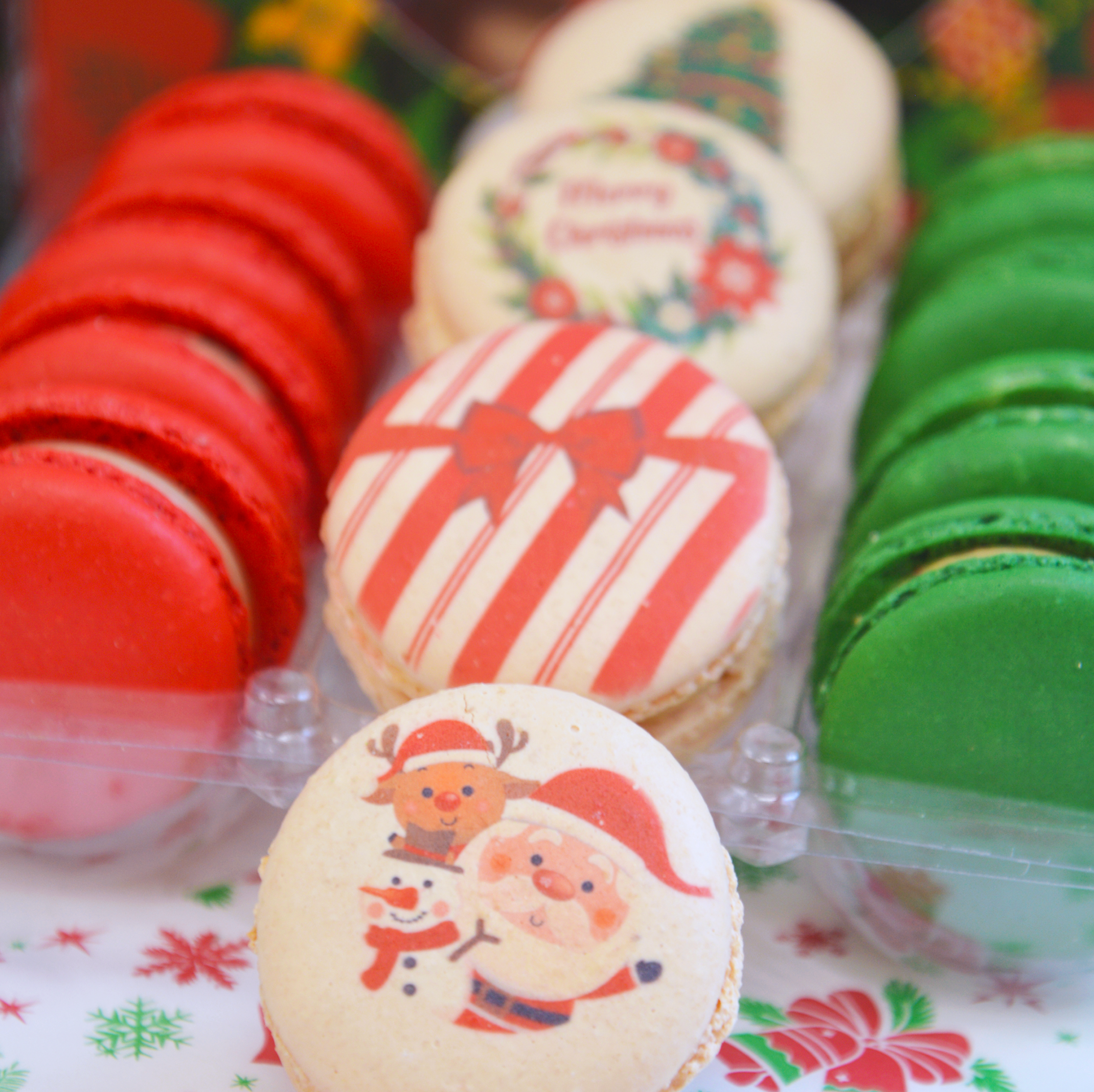 Christmas Box - Red, Pistachio, Vanilla