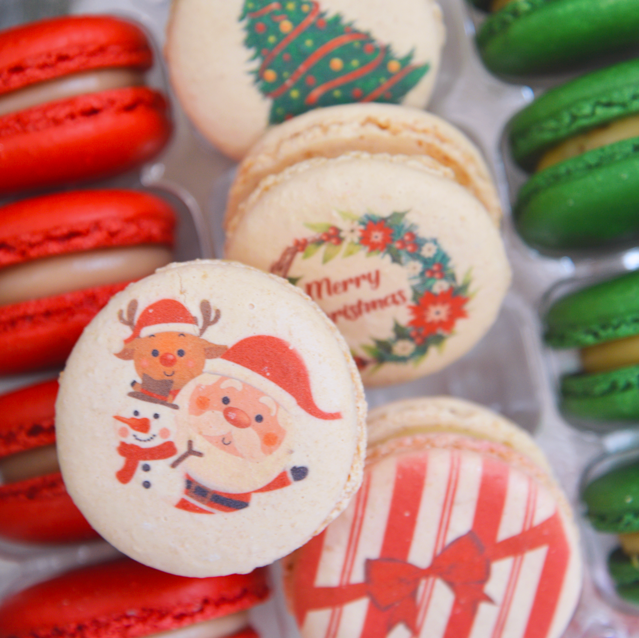 Christmas Box - Red, Pistachio, Vanilla