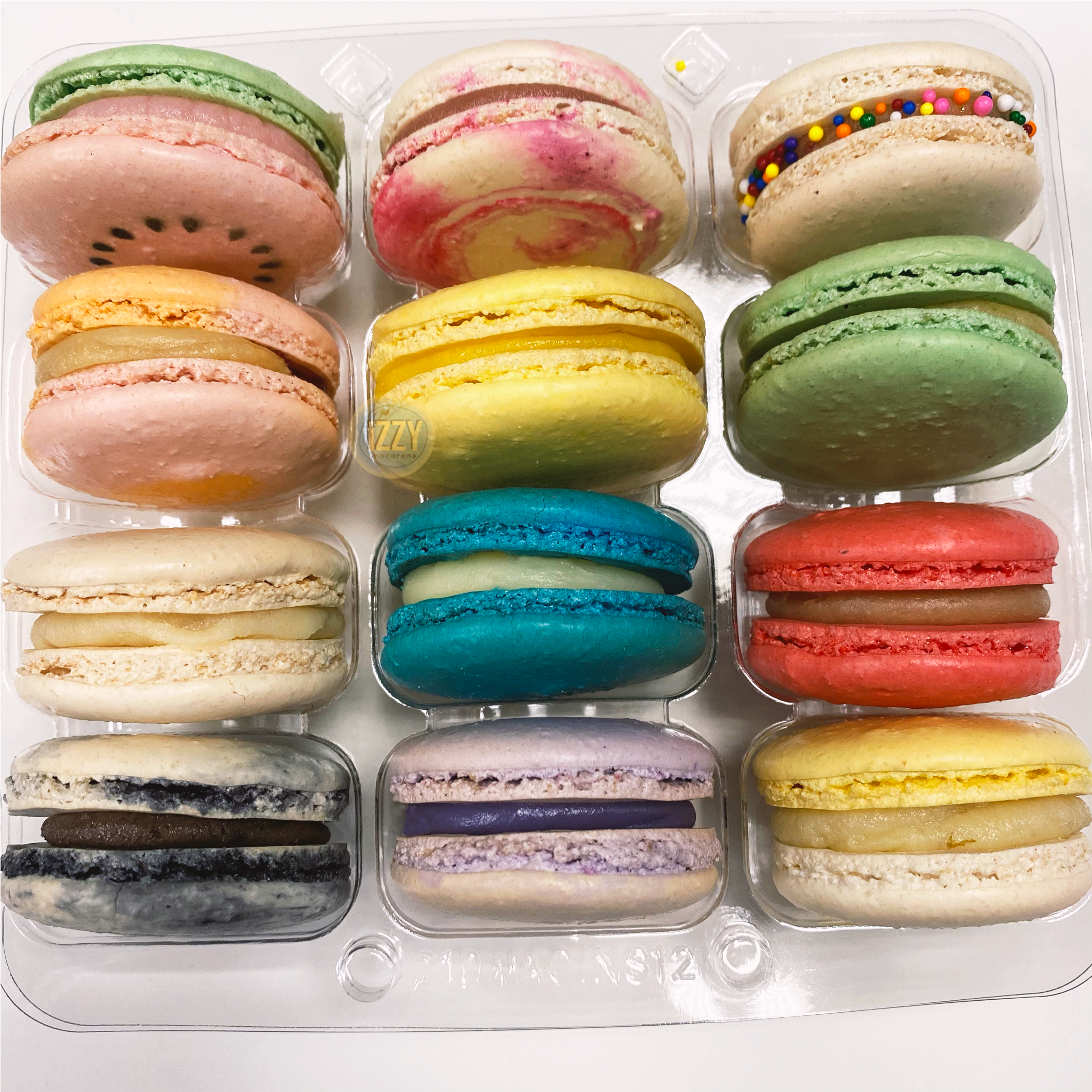 12 Macarons - Variety Pack - Izzy Macarons