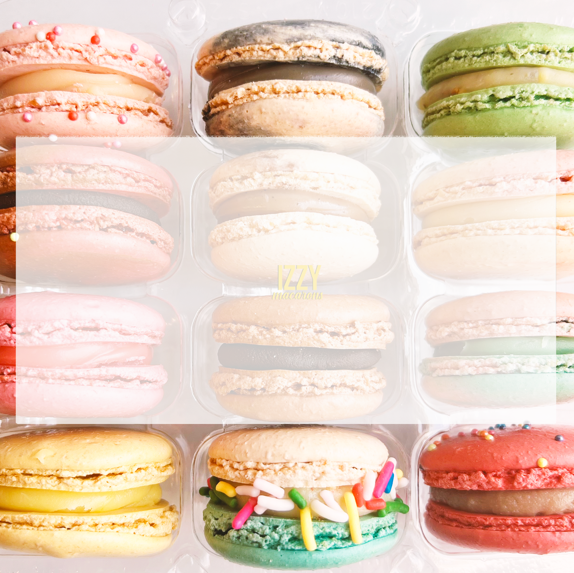 Izzy Macarons Menu 