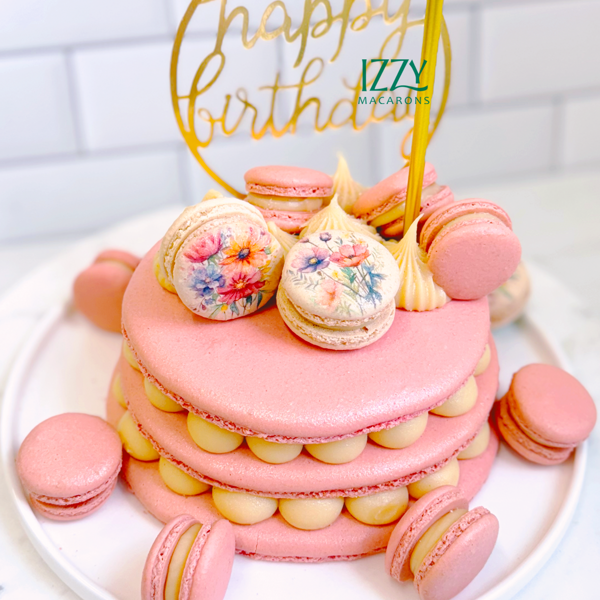 Macaron Cakes – Custom Designs for Pickup & Events – Izzy Macarons