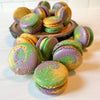 mardi gras macarons