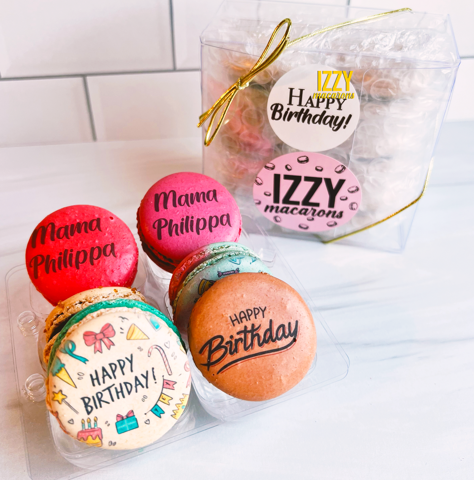 Happy Birthday - Customized French Macarons