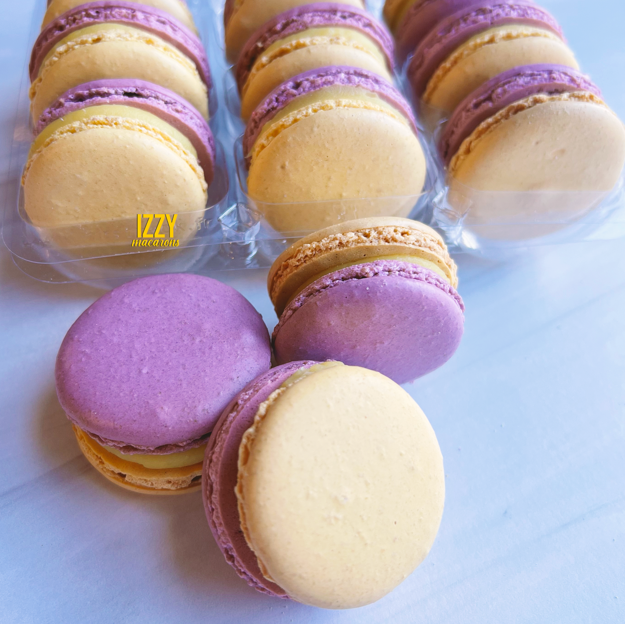 Lemon Lavender Macarons