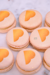 400 Logo Macarons - White with "P" logo