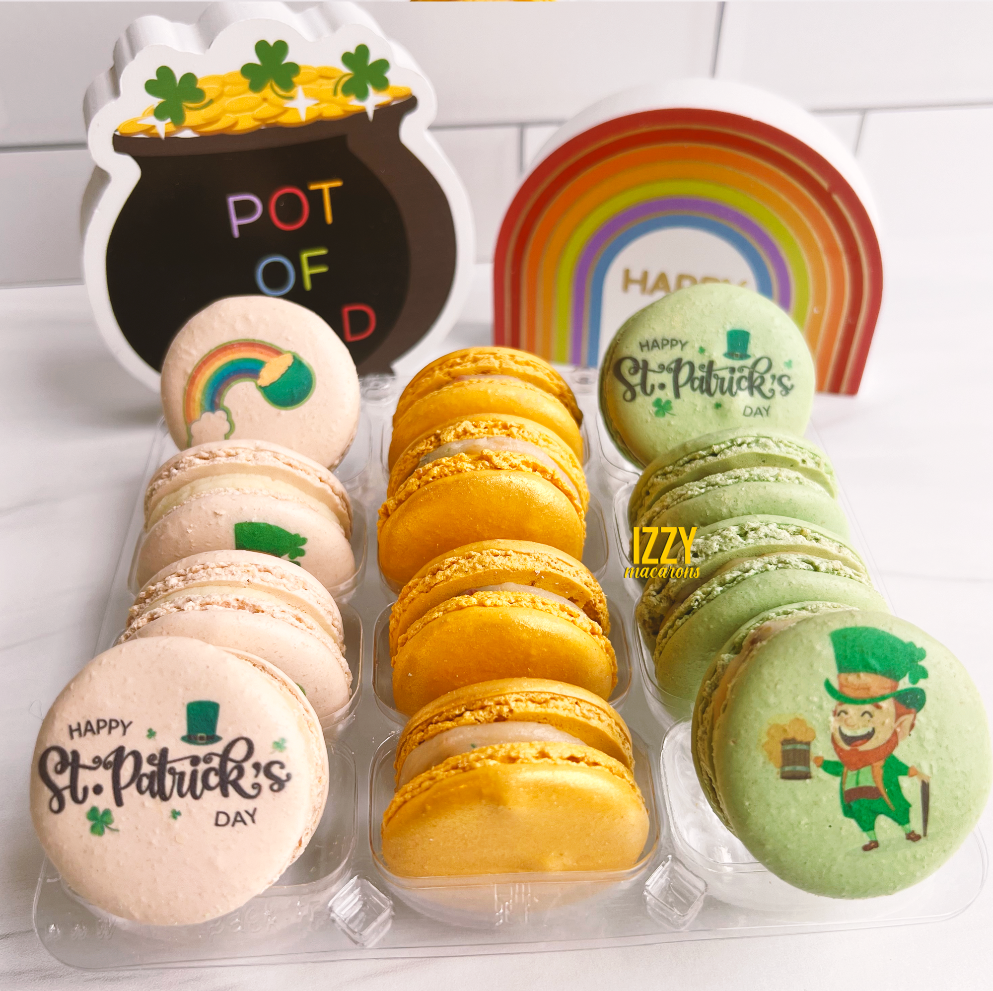 St. Patricks Day Macarons