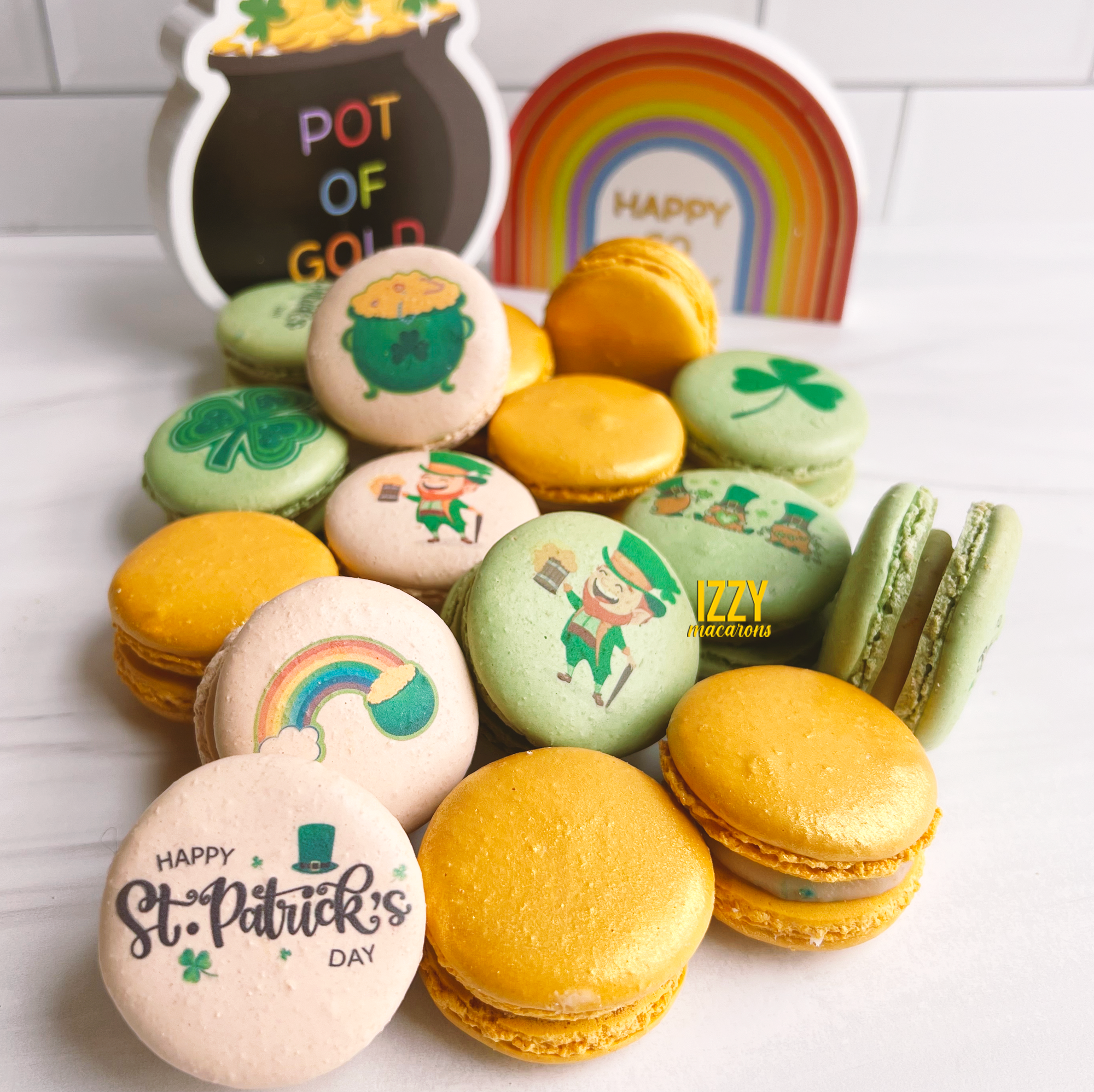 St. Patricks Day Macarons