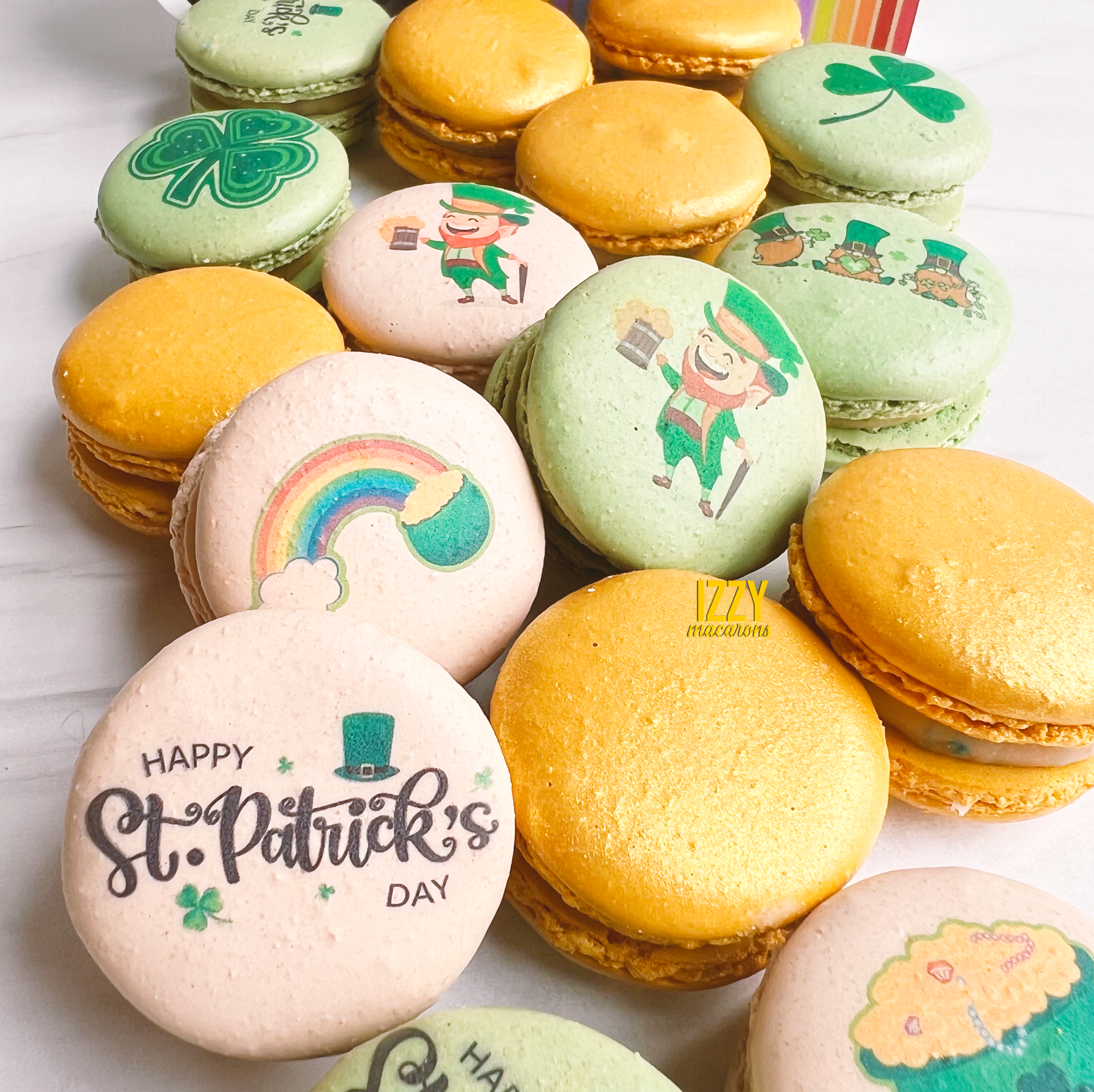 St. Patricks Day Macarons