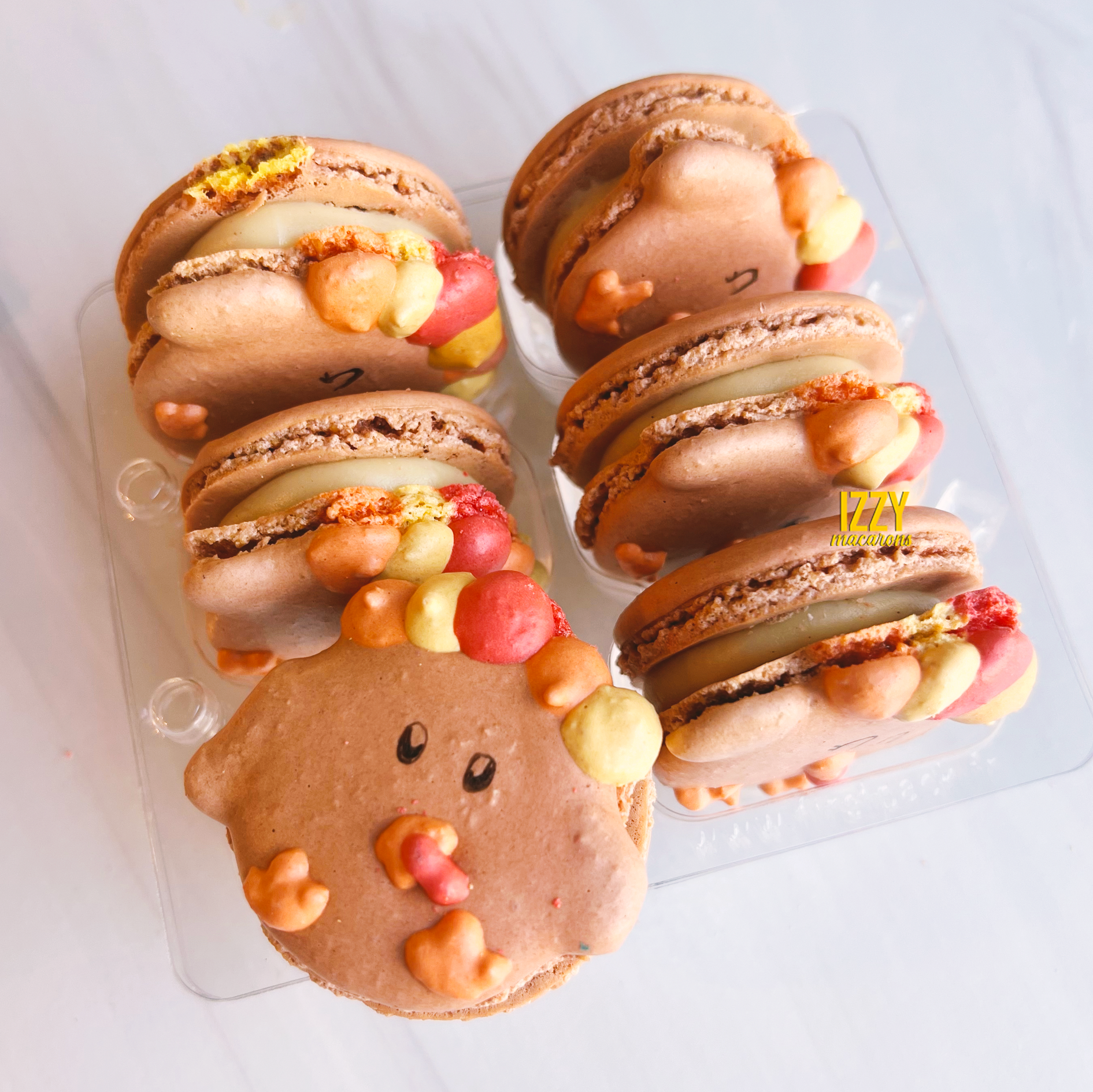 Turkey Thanksgiving Macarons