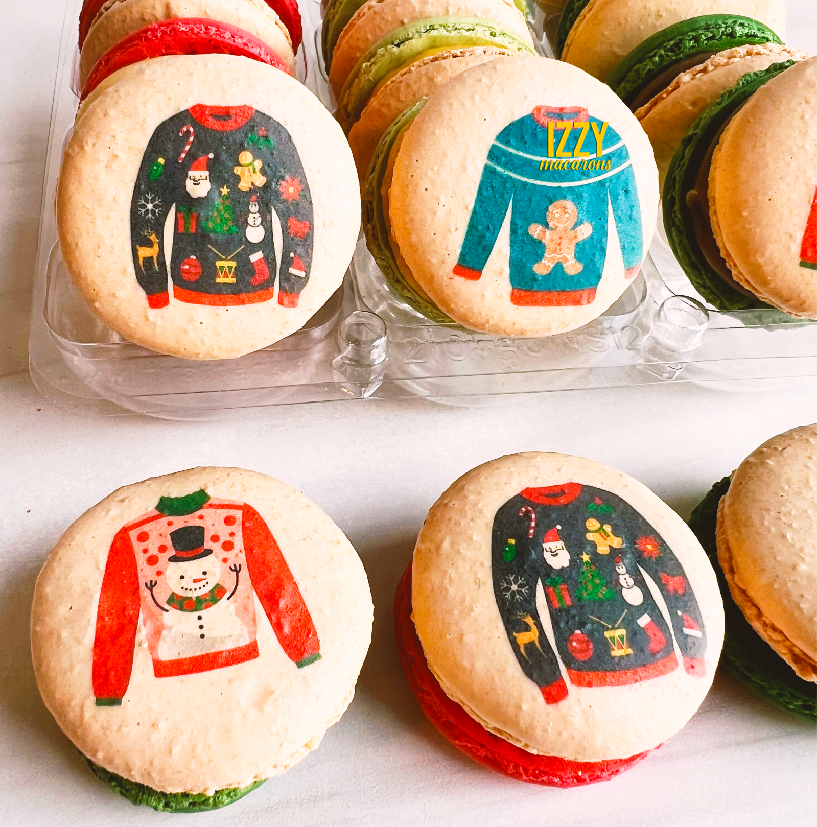 Ugly Sweater Christmas Macarons