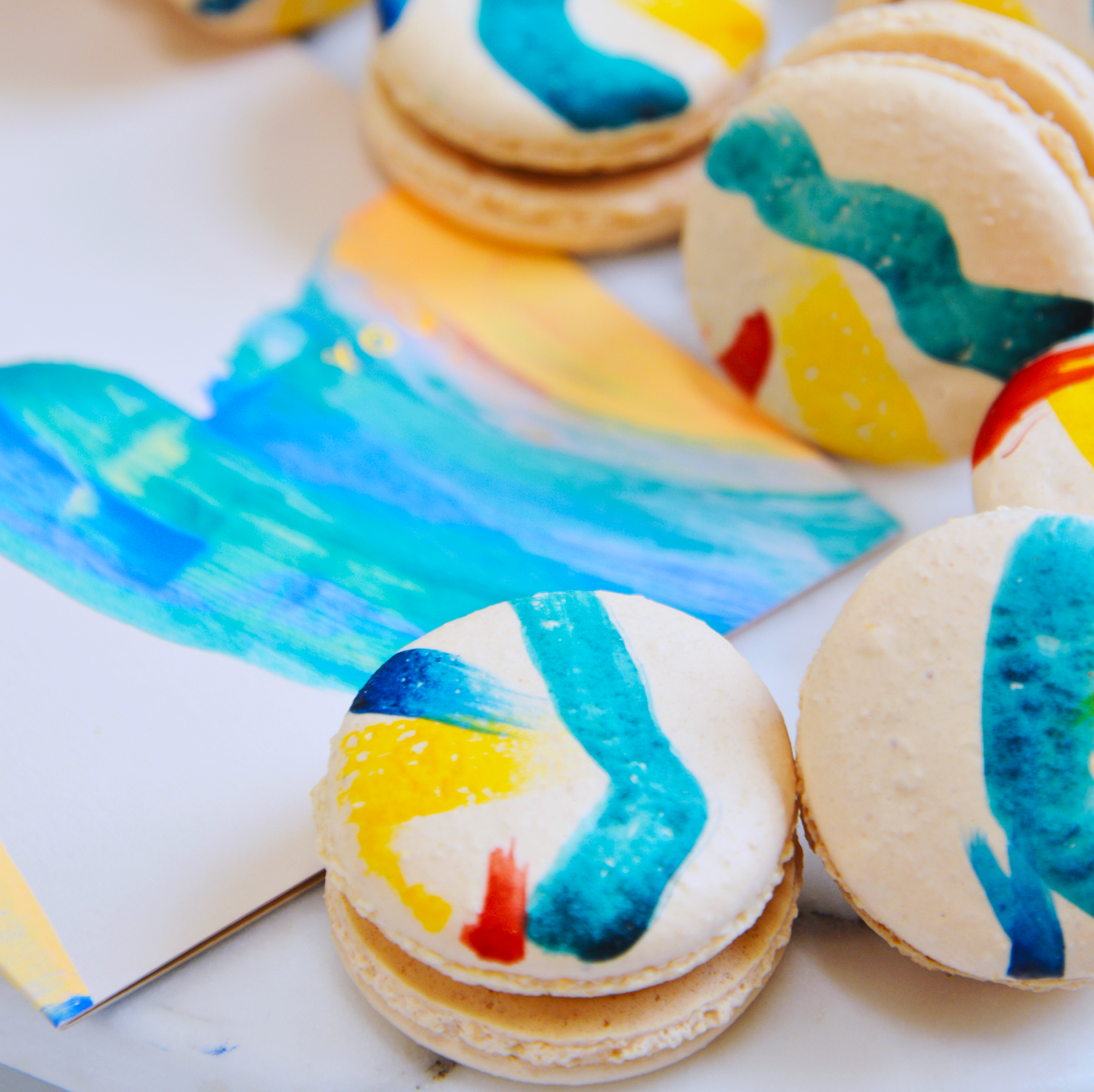 Hand Painted Macarons