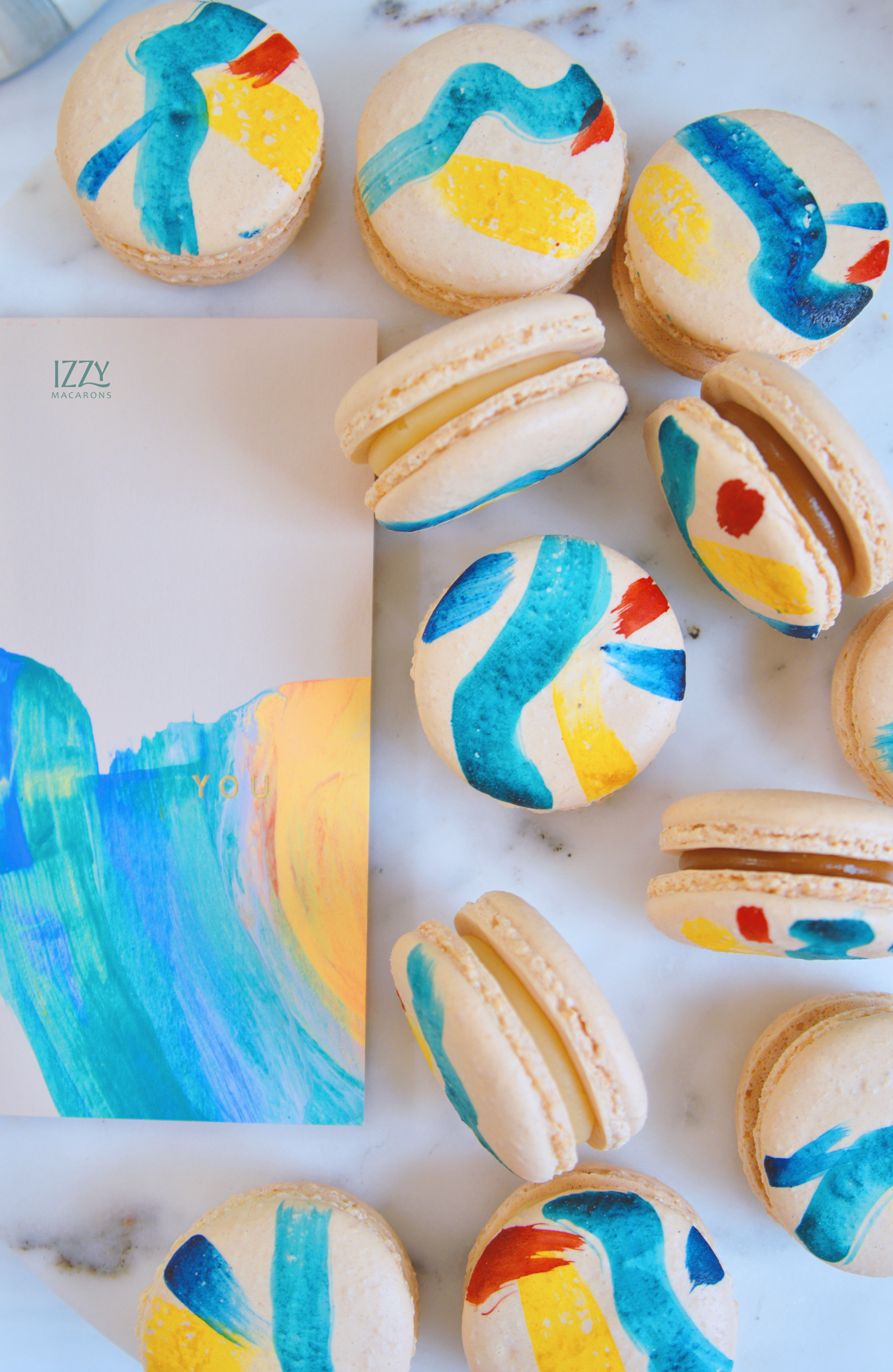 Hand Painted Macarons