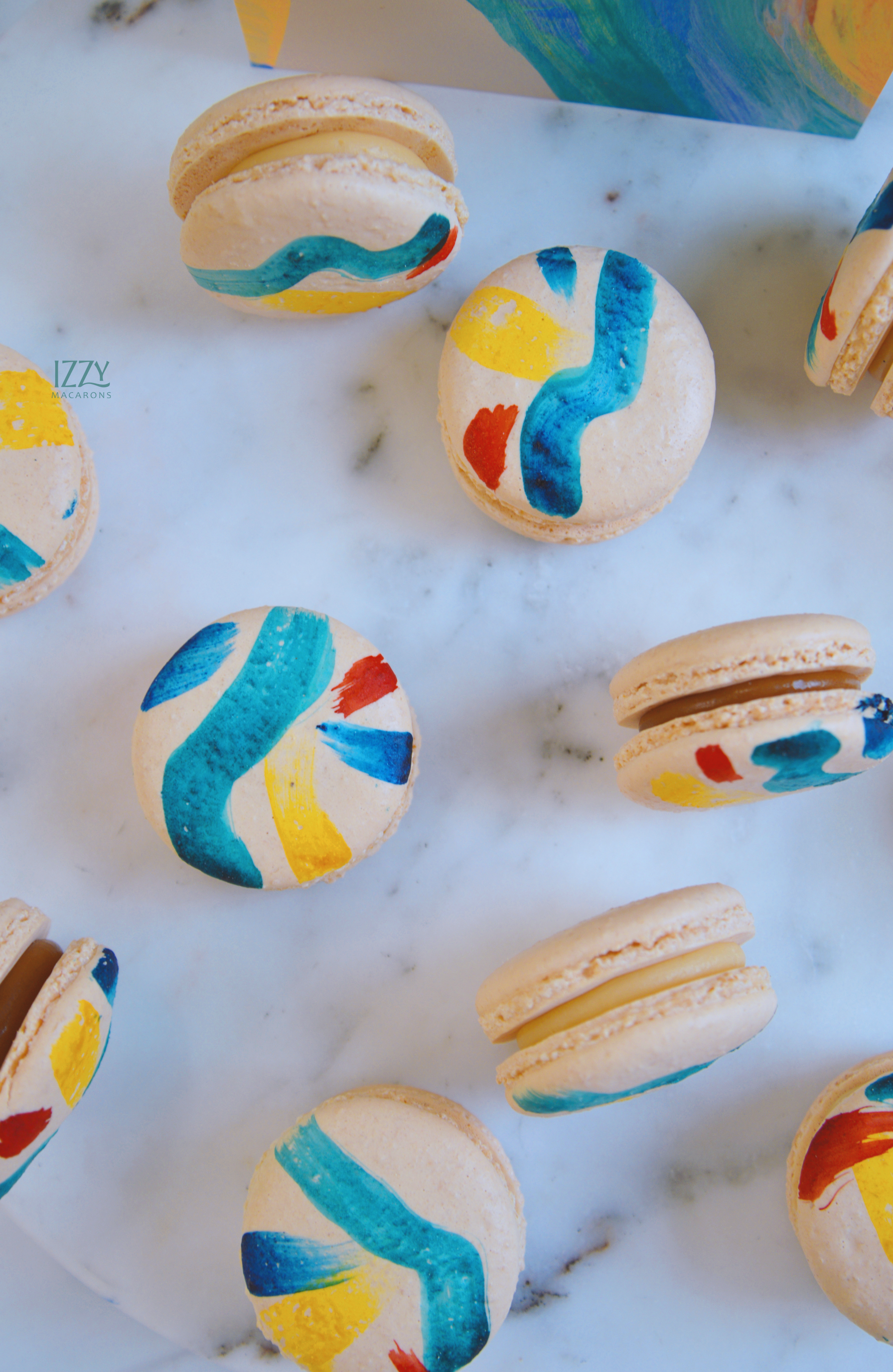 Hand Painted Macarons