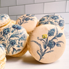 Blue Flowers Macarons