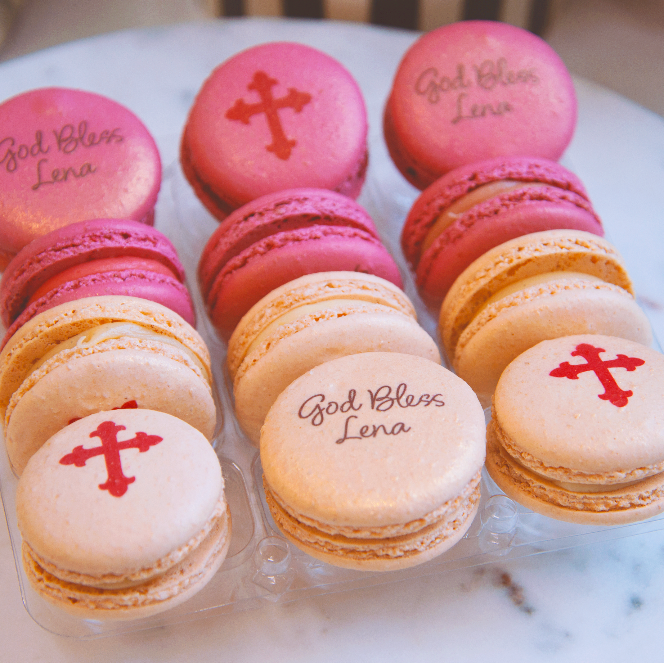 Baptism Macarons - Choose any Color