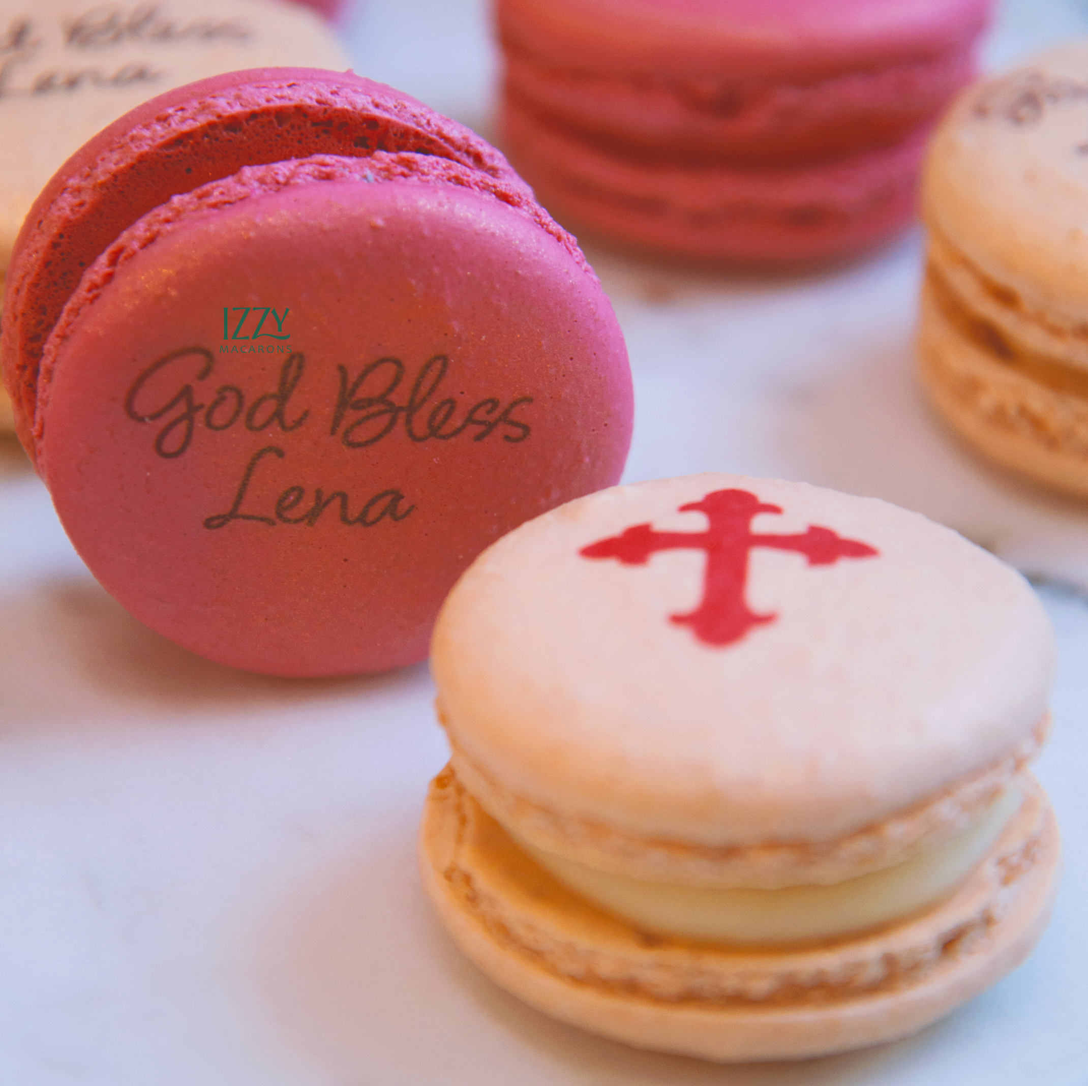 Baptism Macarons - Choose any Color