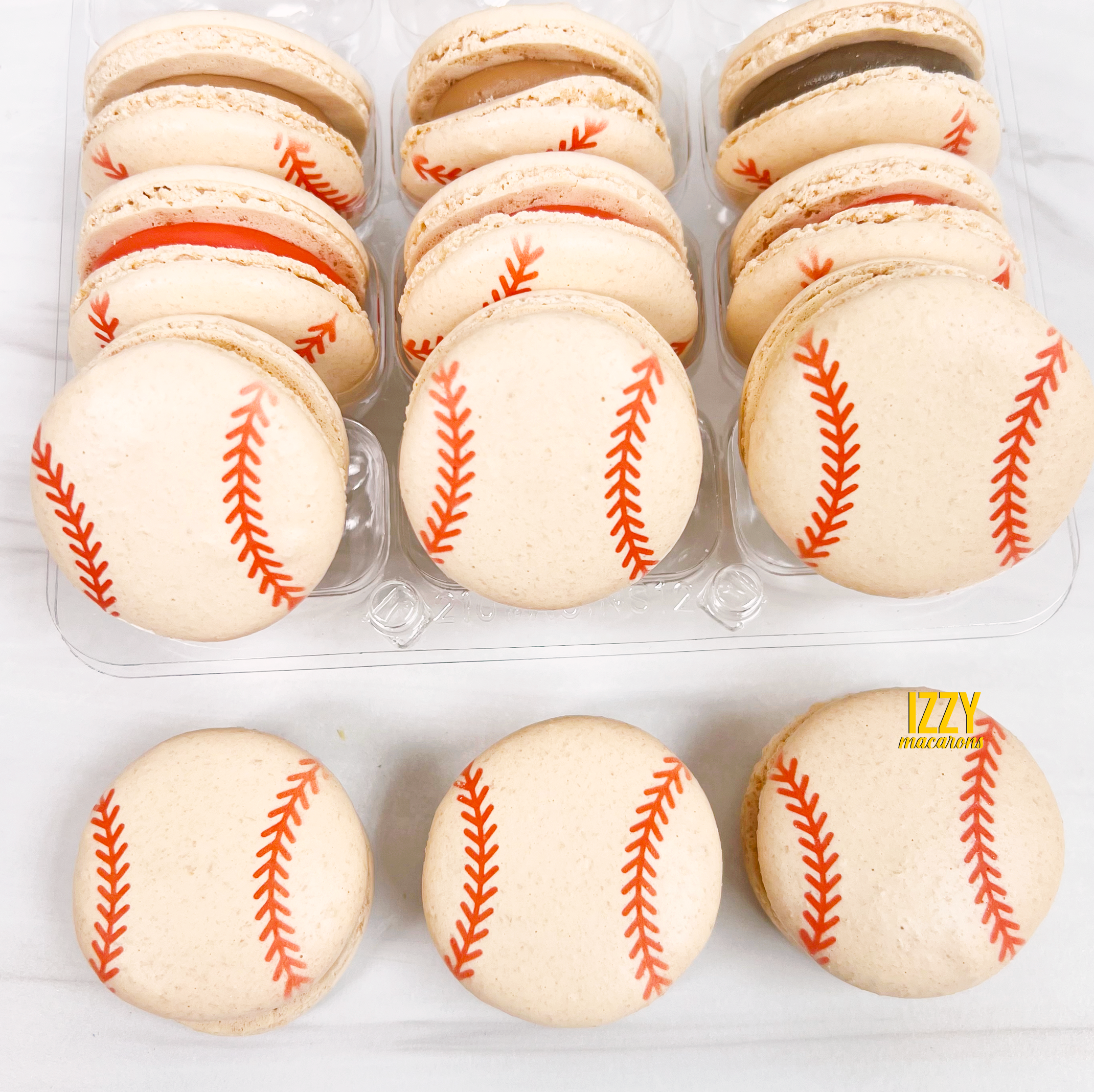 Baseball Macarons