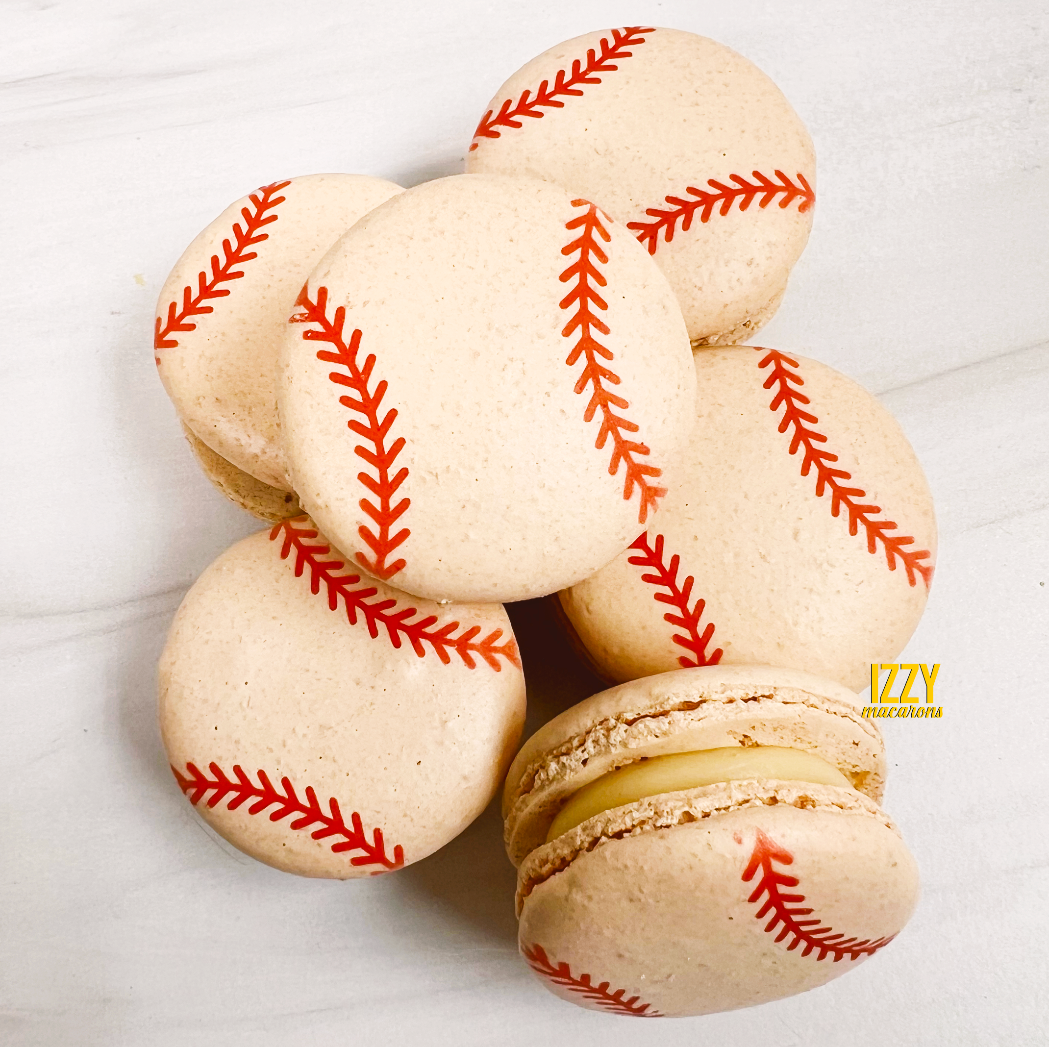 Baseball Macarons