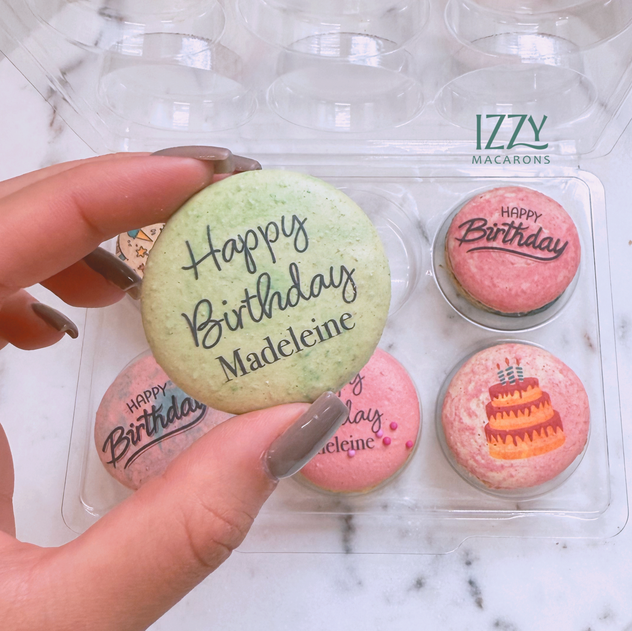 Happy Birthday - Customized French Macarons