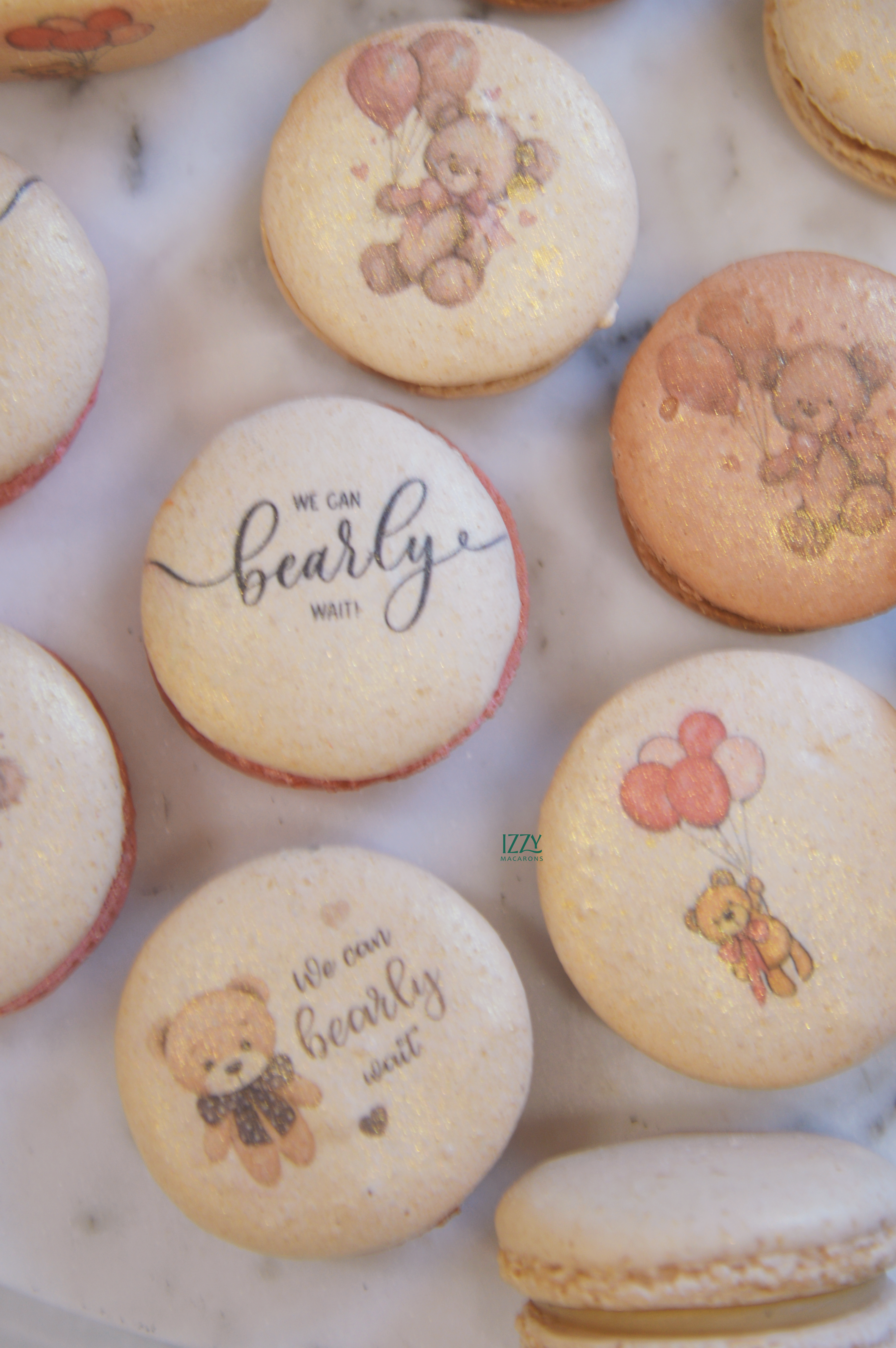 Bearly Wait themed Macarons