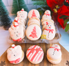 Polar Bear, Snow Man, Christmas Tree Macarons
