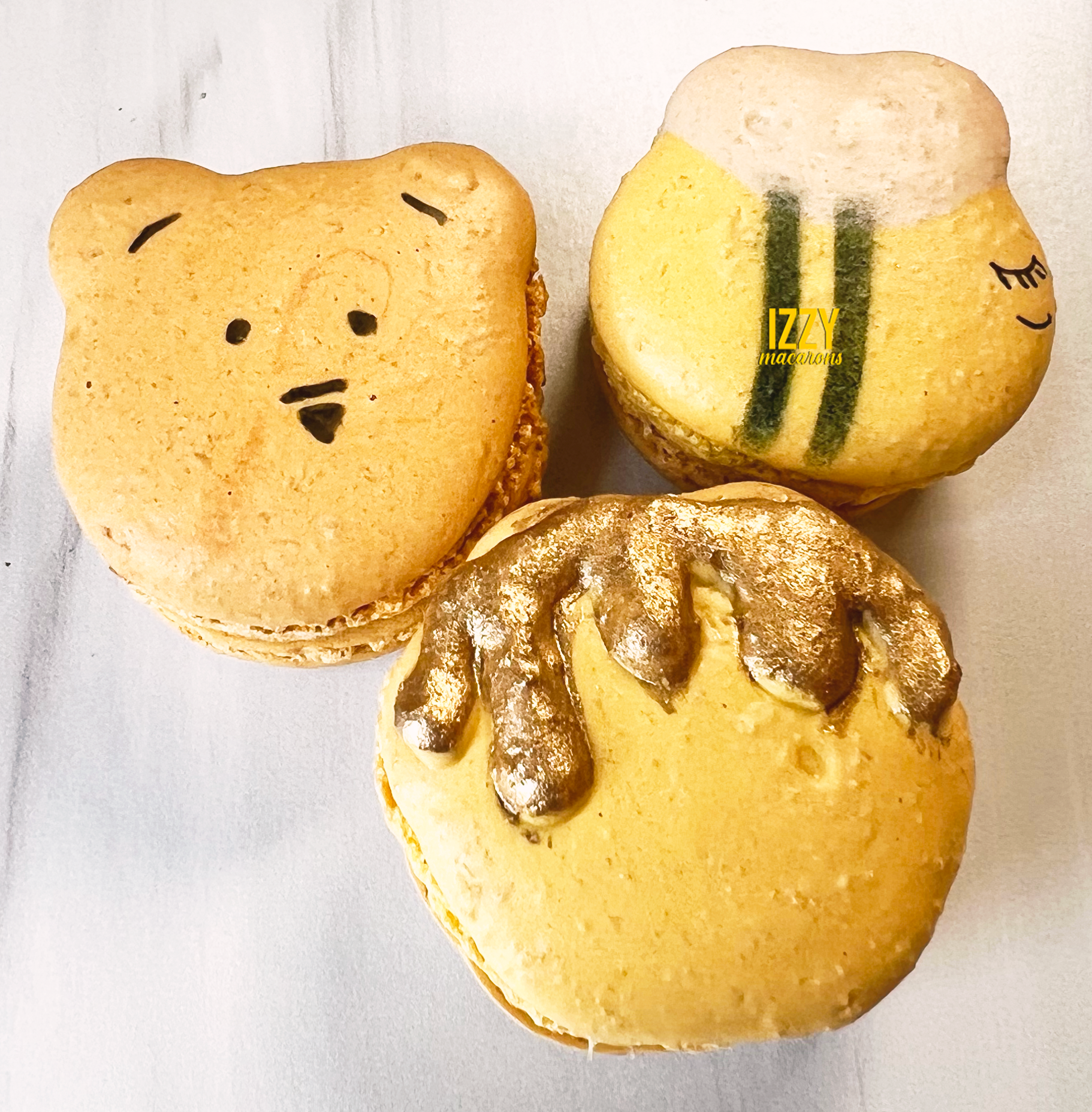 Honey Pot, Winnie and Bees Macarons - Izzy Macarons