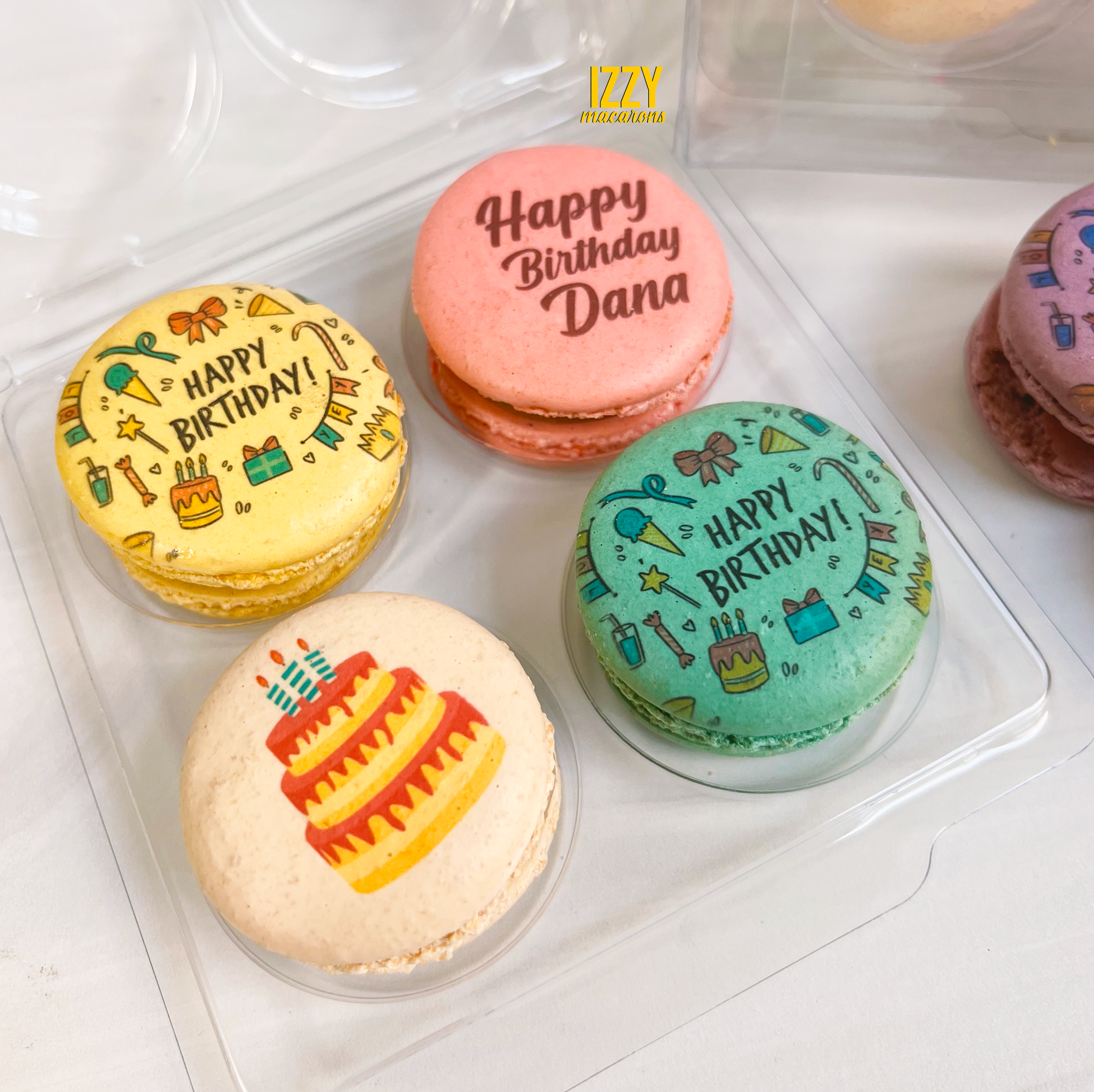 Customized Macarons - Flat Package - Add Prints