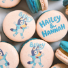 Bluey dog Macarons - Birthday Themed