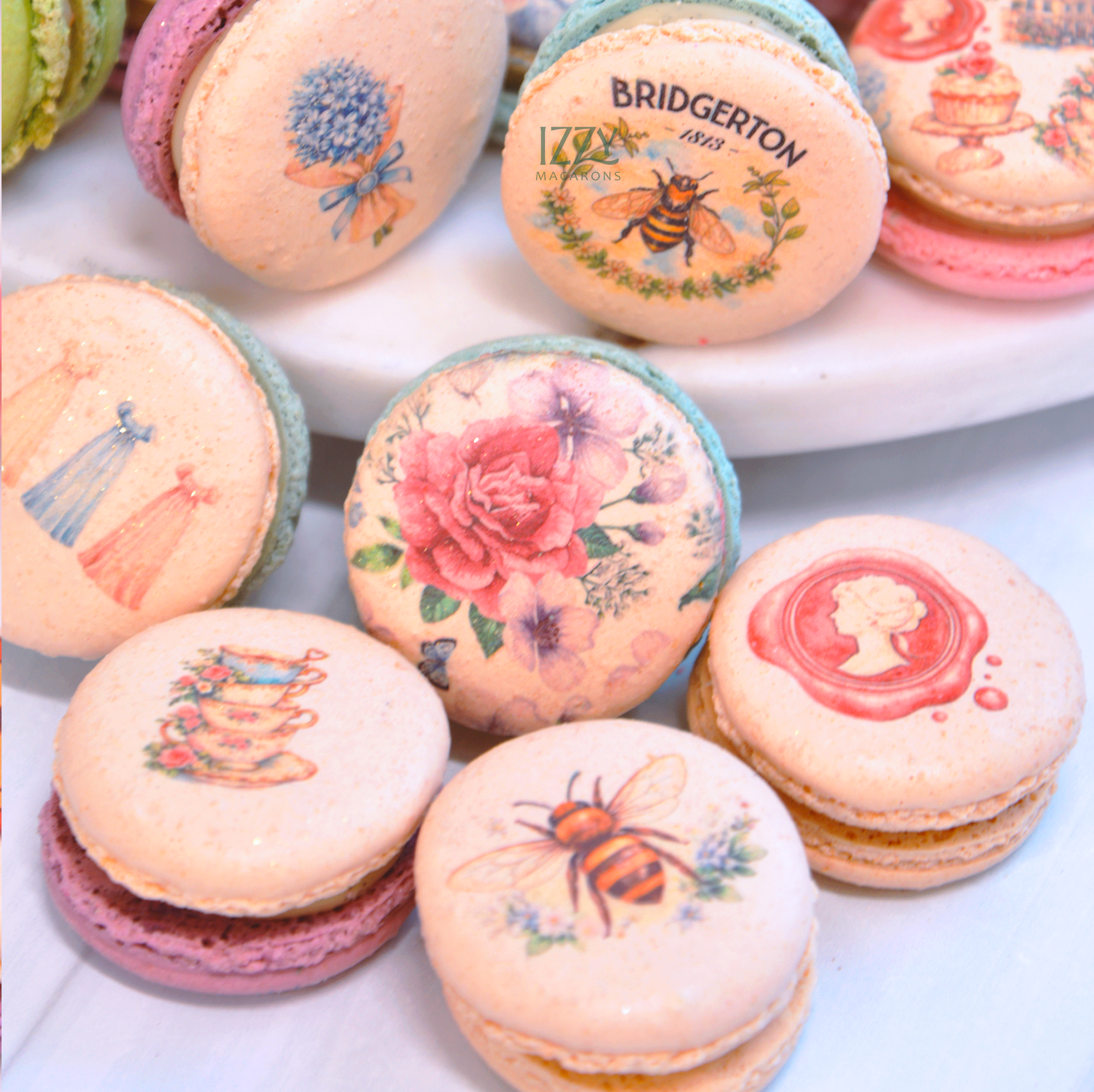 Bridgerton English Garden Macarons