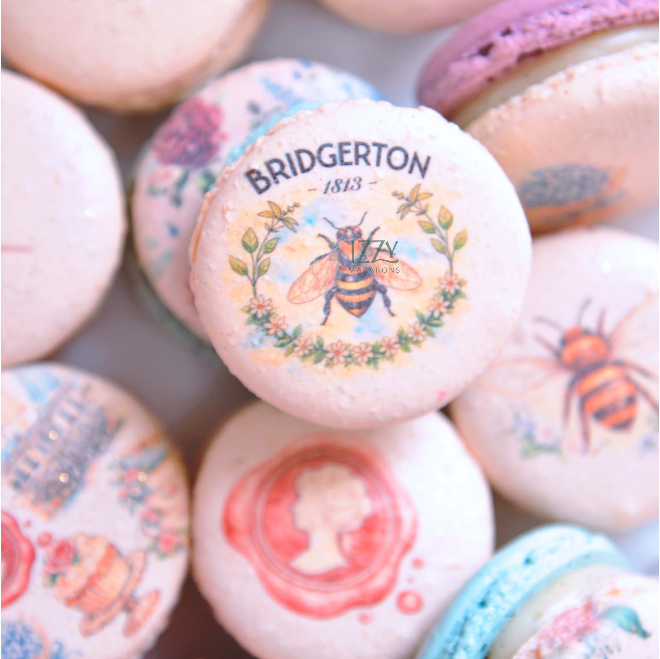 Bridgerton English Garden Macarons