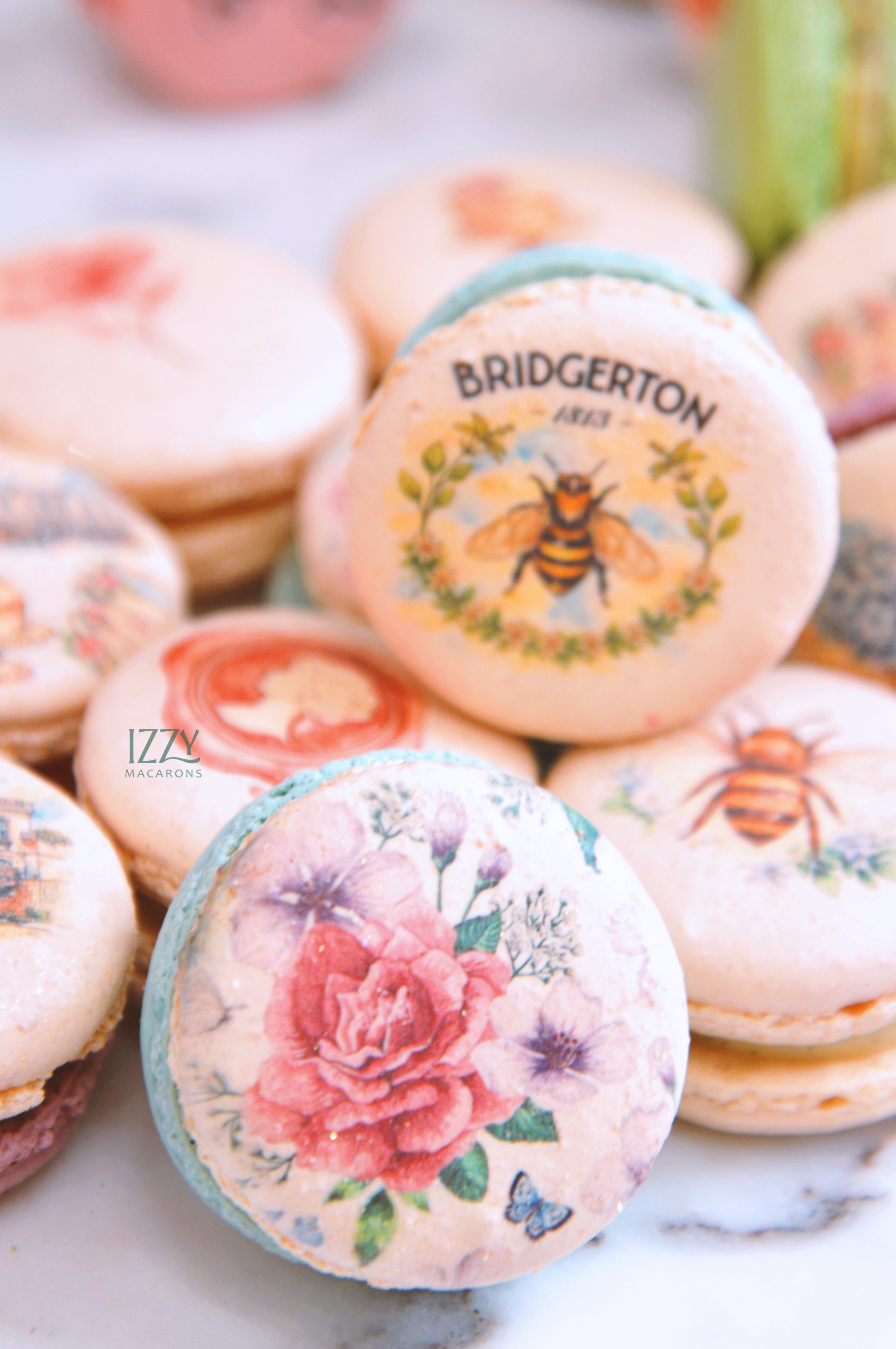 Bridgerton English Garden Macarons