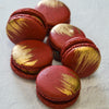 Burgundy Macarons - With Gold