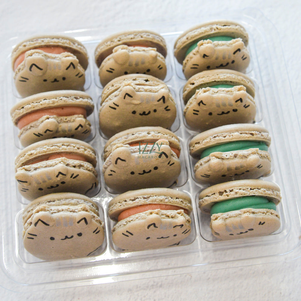 Cat Macarons - Grey Pusheen