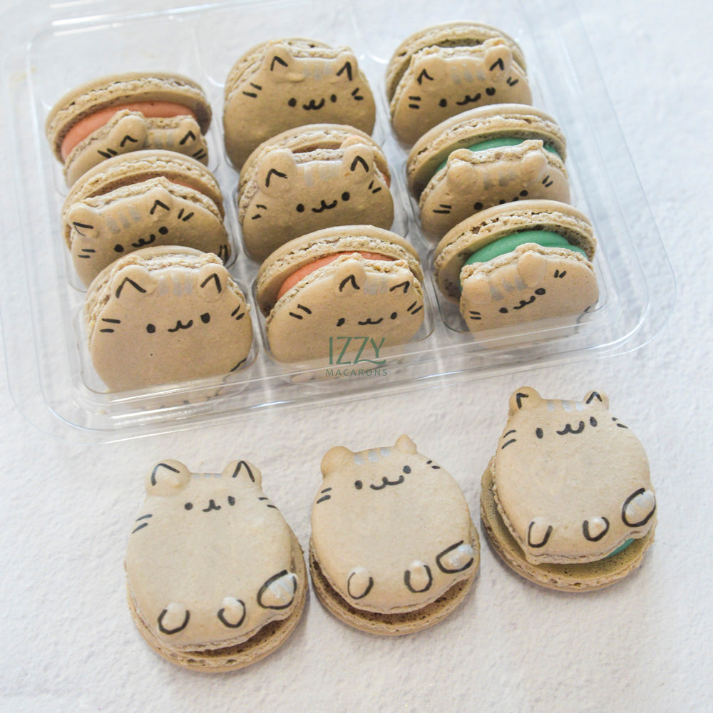 Cat Macarons - Grey Pusheen
